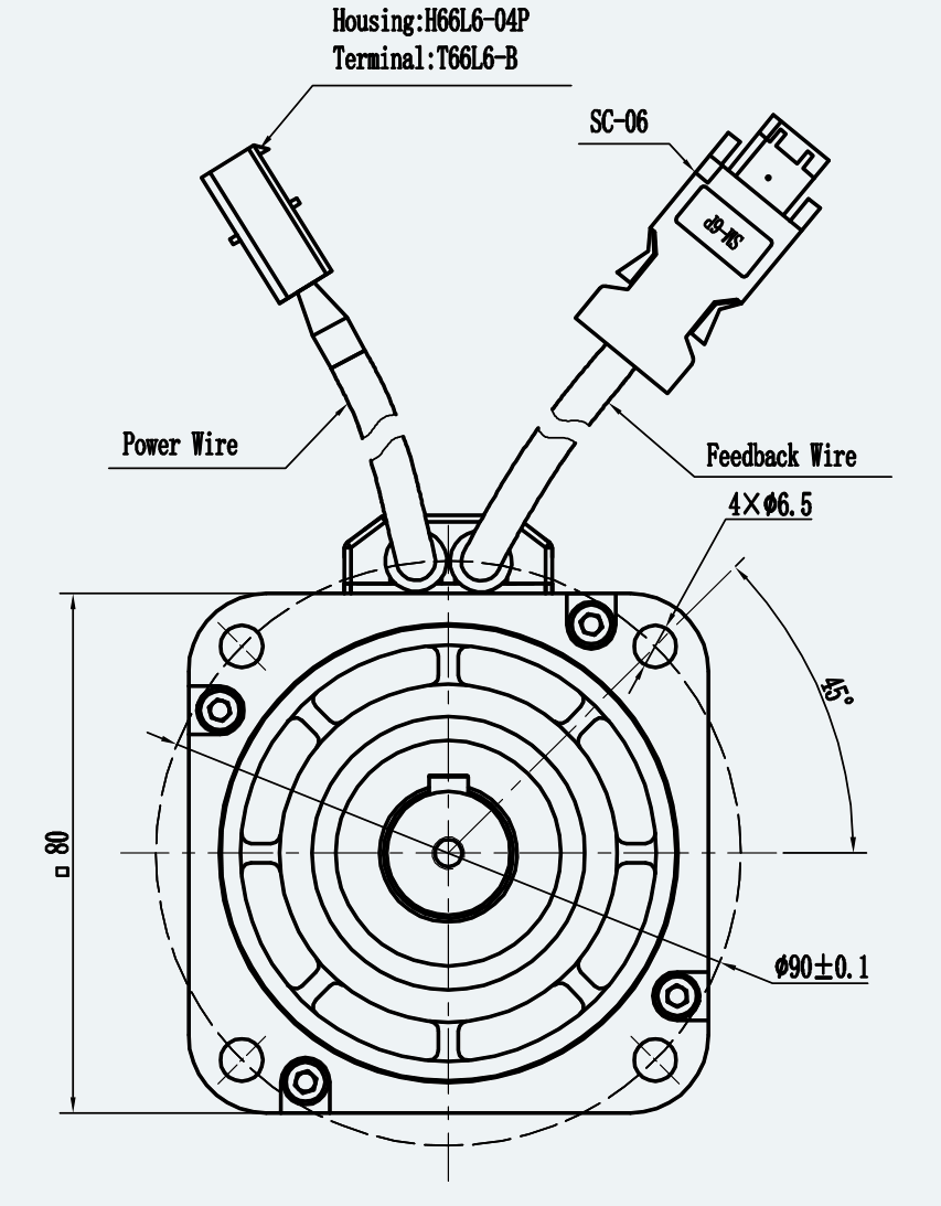 Mechanical View 1 for ES-SM-A01-080S-T2P39NM-750W-005