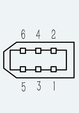 Feedback Connector Pinout for ES-SM-A01-040S-T0P16NM-50W-003