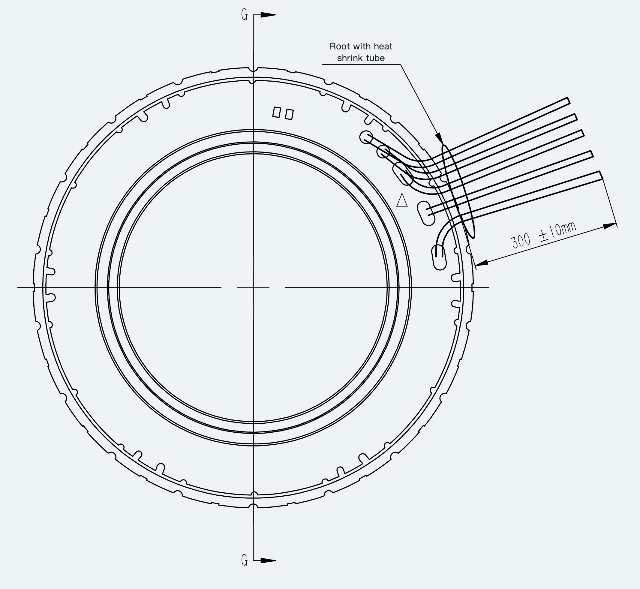 Mechanical View 2 for ES-FM-H01-OD070-T0P66NM-001