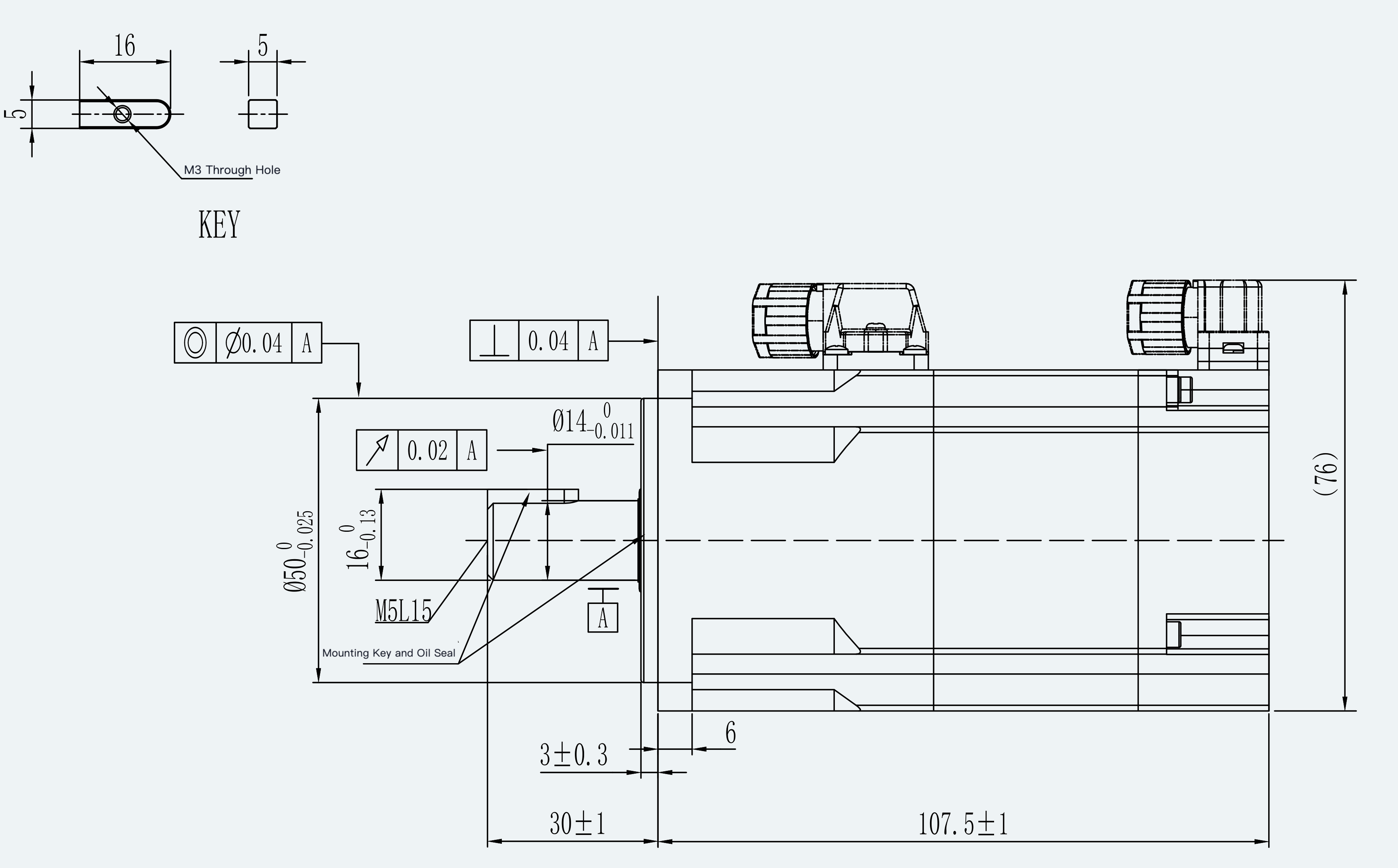 Mechanical View 1 for ES-SM-A03-060D-T0P64NM-200W-002