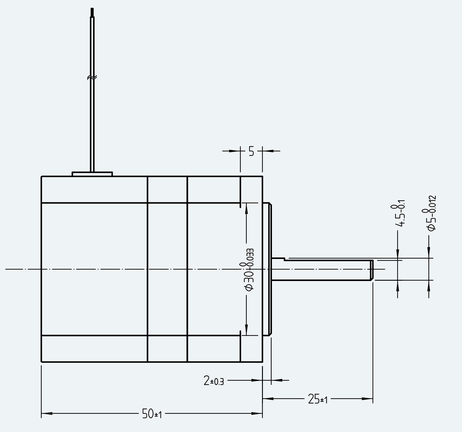 Mechanical View 1 for ES-DC-SL05-M002