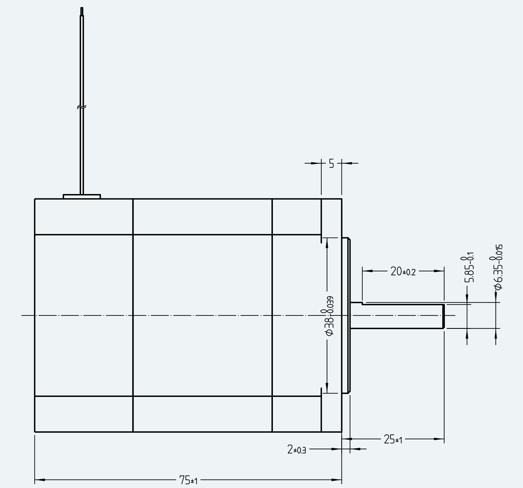 Mechanical View 2 for ES-DC-SL06-M003