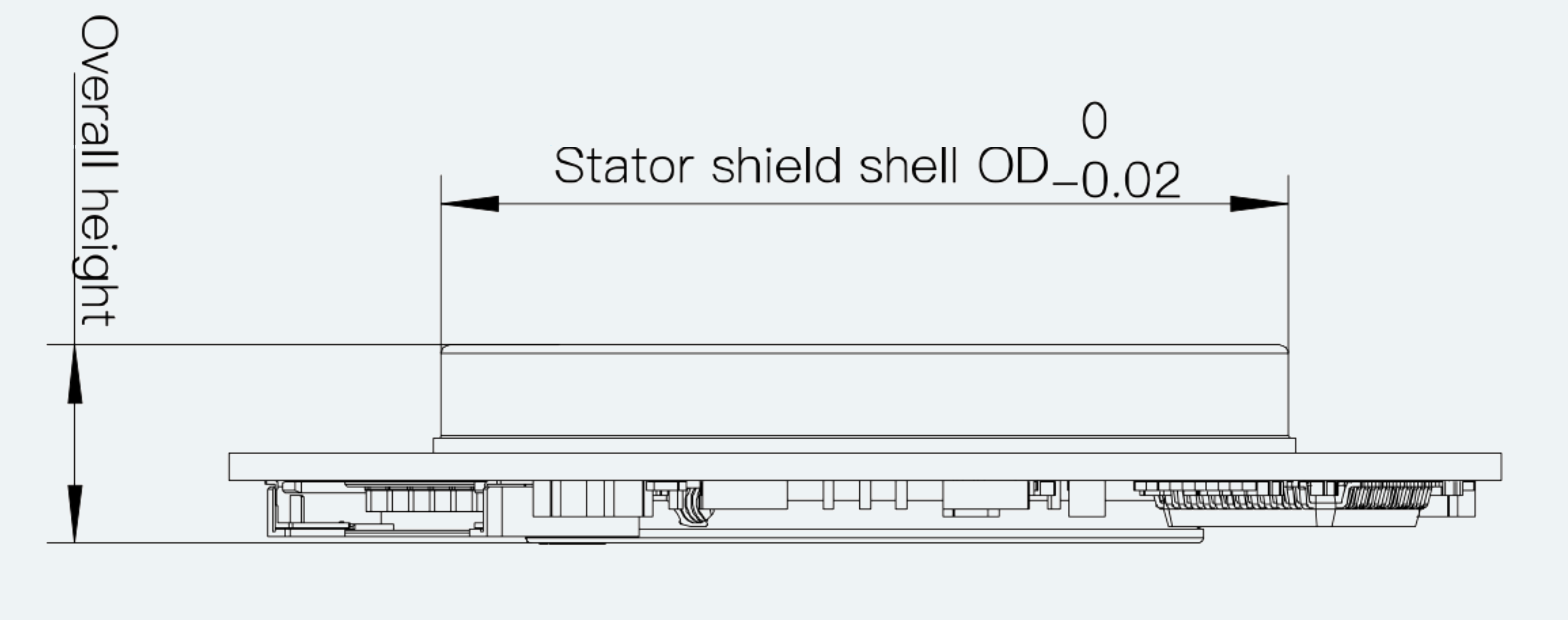 Drawing View for ES-EN-C13-S006-B08 Hollow Magnetic Encoder