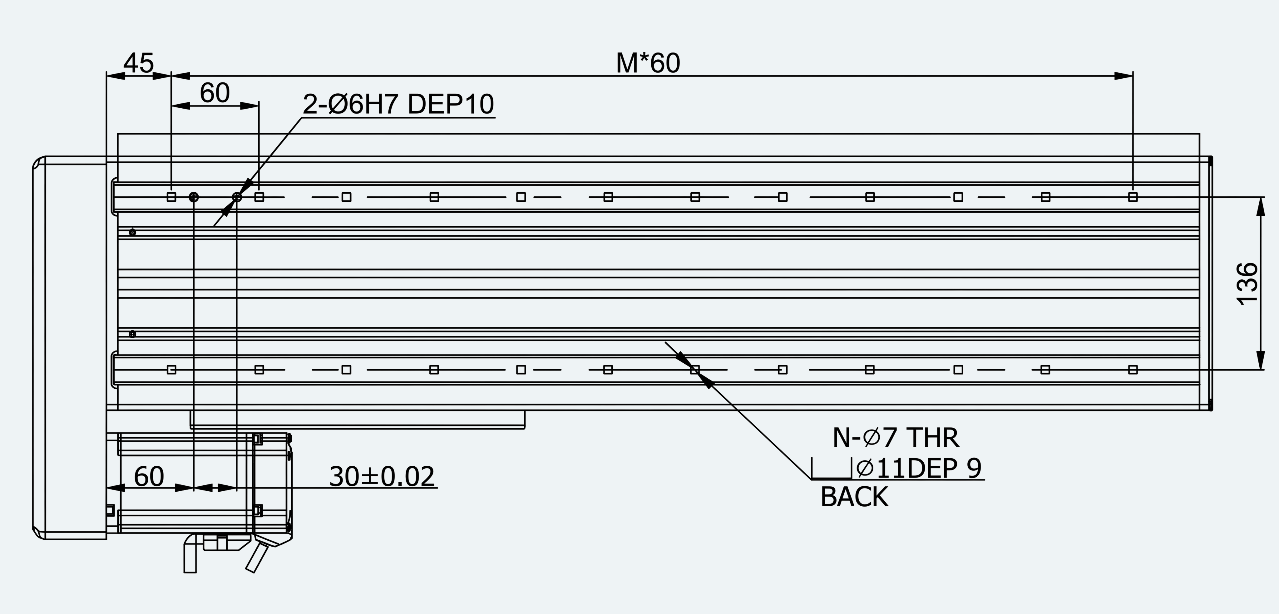 Mechanical View 5 for ES-LM-BS21-S0060-LREQ-MI01-M001