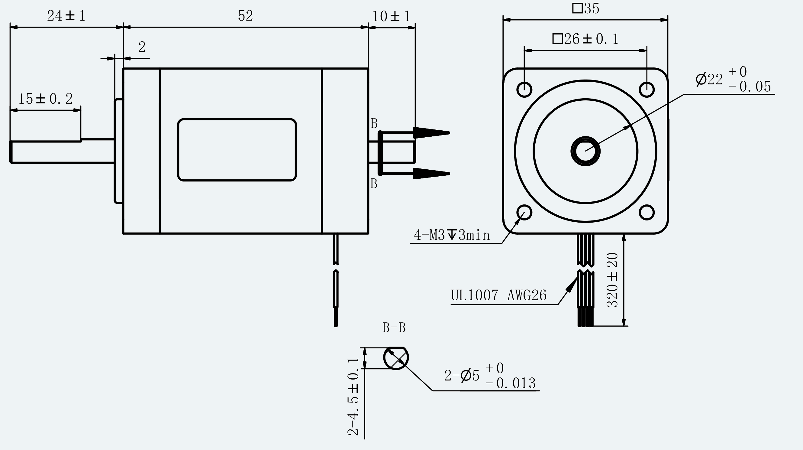 Mechanical View 1 for ES-ST-14H2052-150-4BL