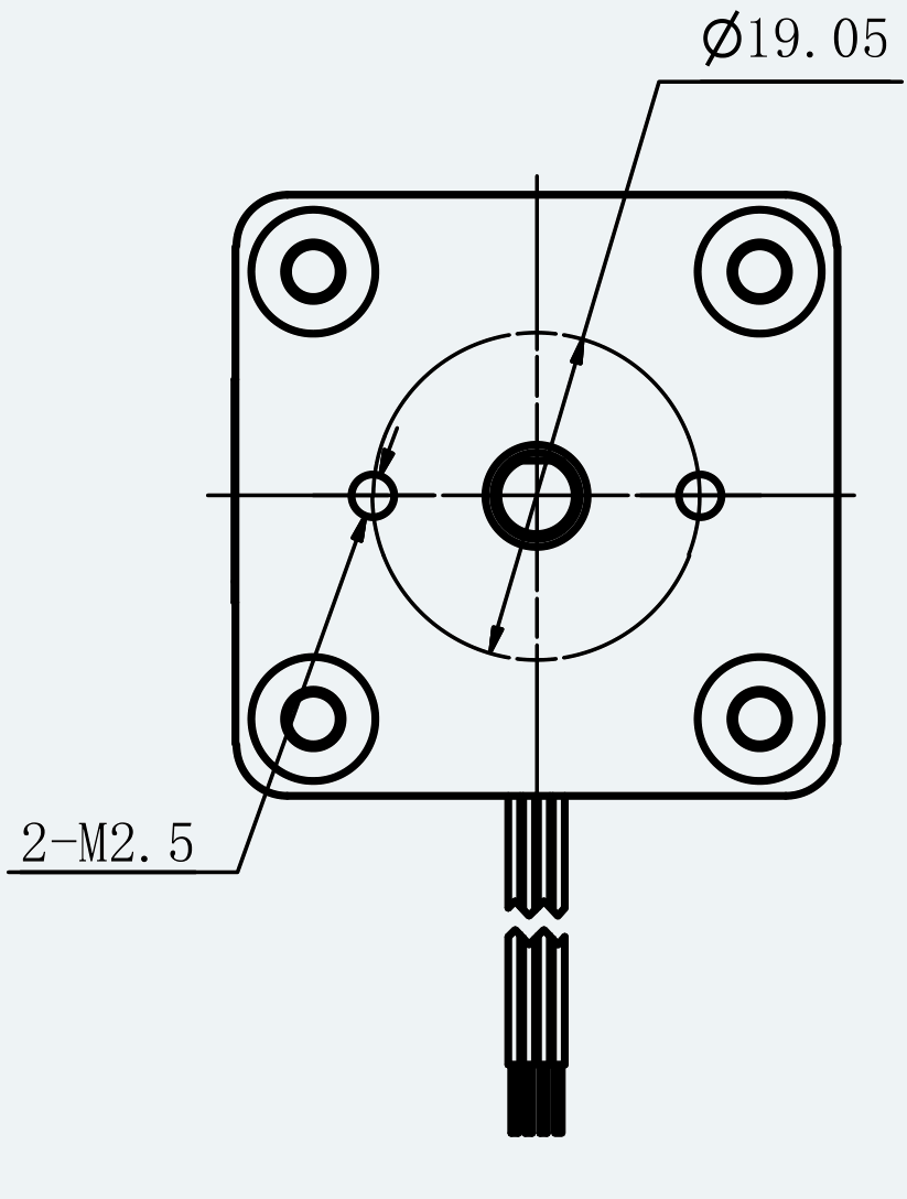 Mechanical View 2 for ES-ST-14H2052-150-4BL