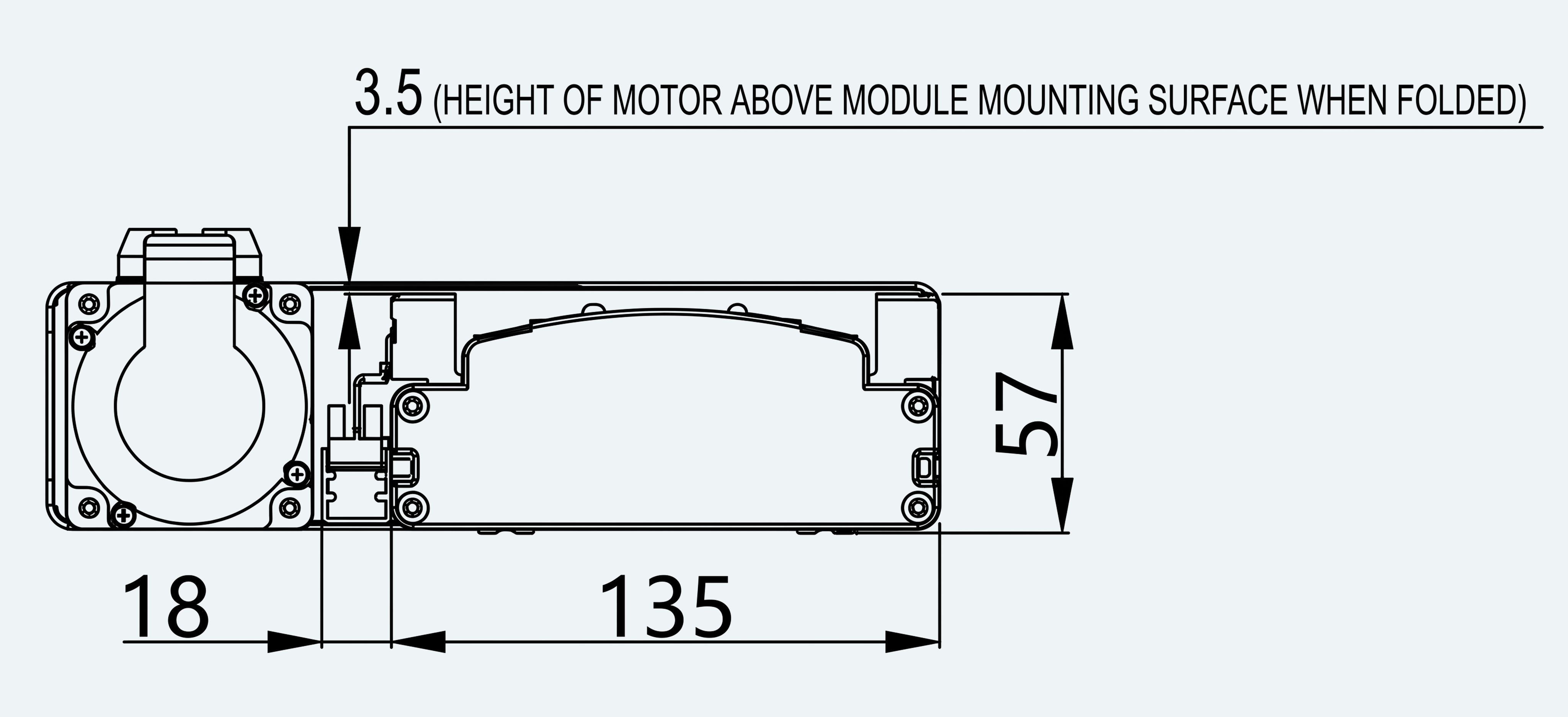 Mechanical View 3 for ES-LM-BS14-S0060-LREQ-MI01-M001