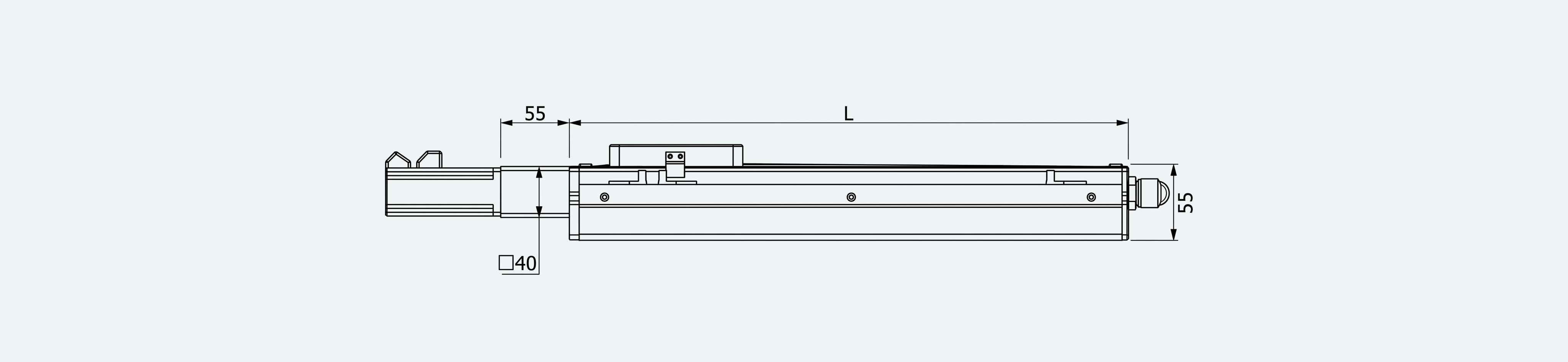 Mechanical View 3 for ES-LM-BS25-S0100-LREQ-MI01-M001