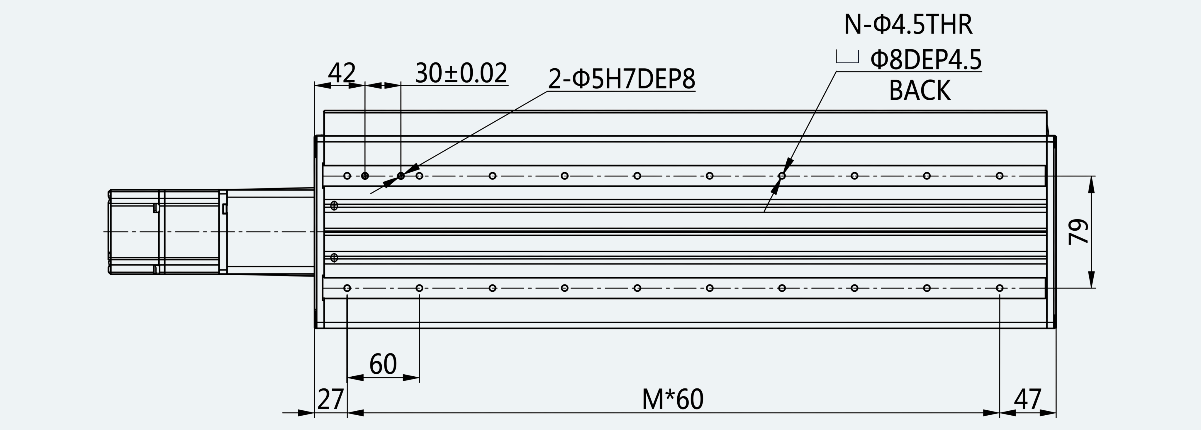 Mechanical View 5 for ES-LM-BS10-S0060-LREQ-MI01-M001