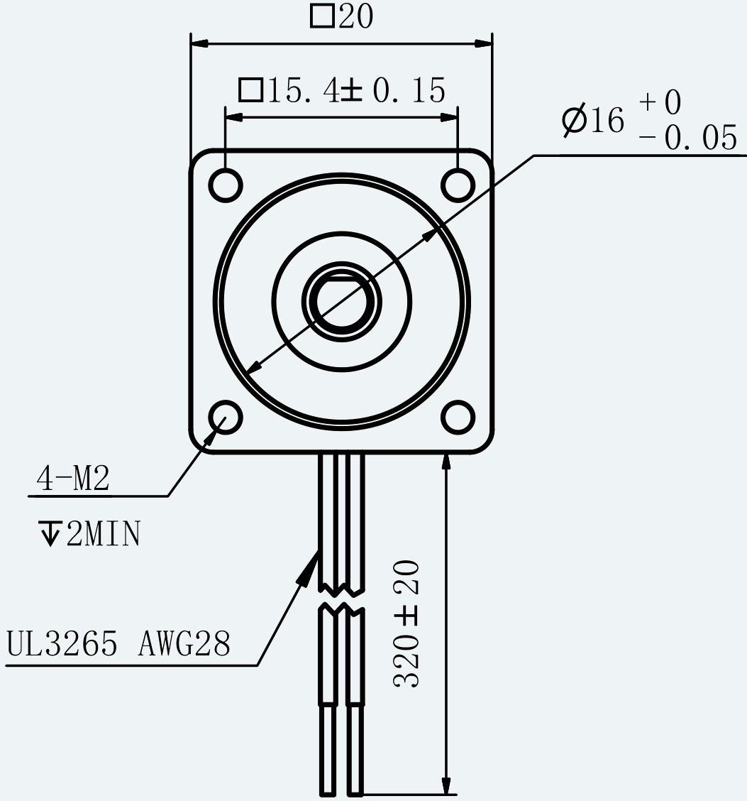 Mechanical View 2 for ES-ST-08H2038-050-4BL