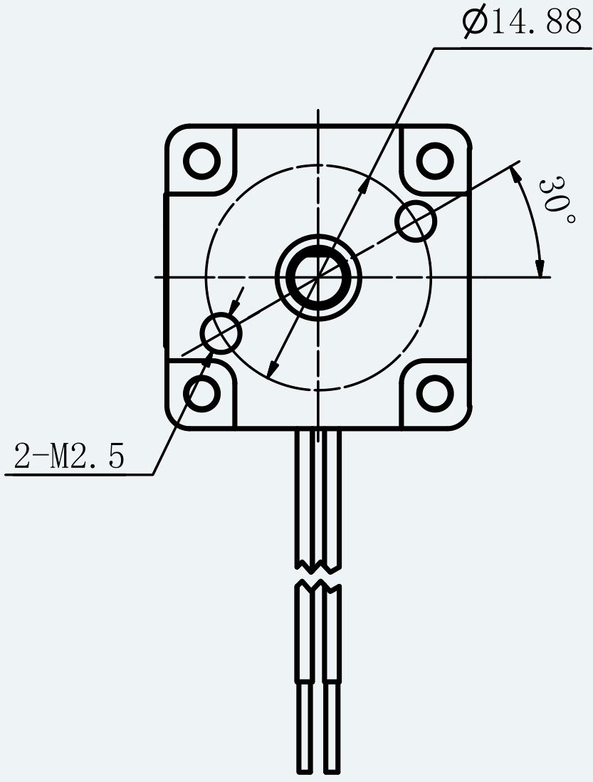 Mechanical View 3 for ES-ST-08H2038-050-4BL