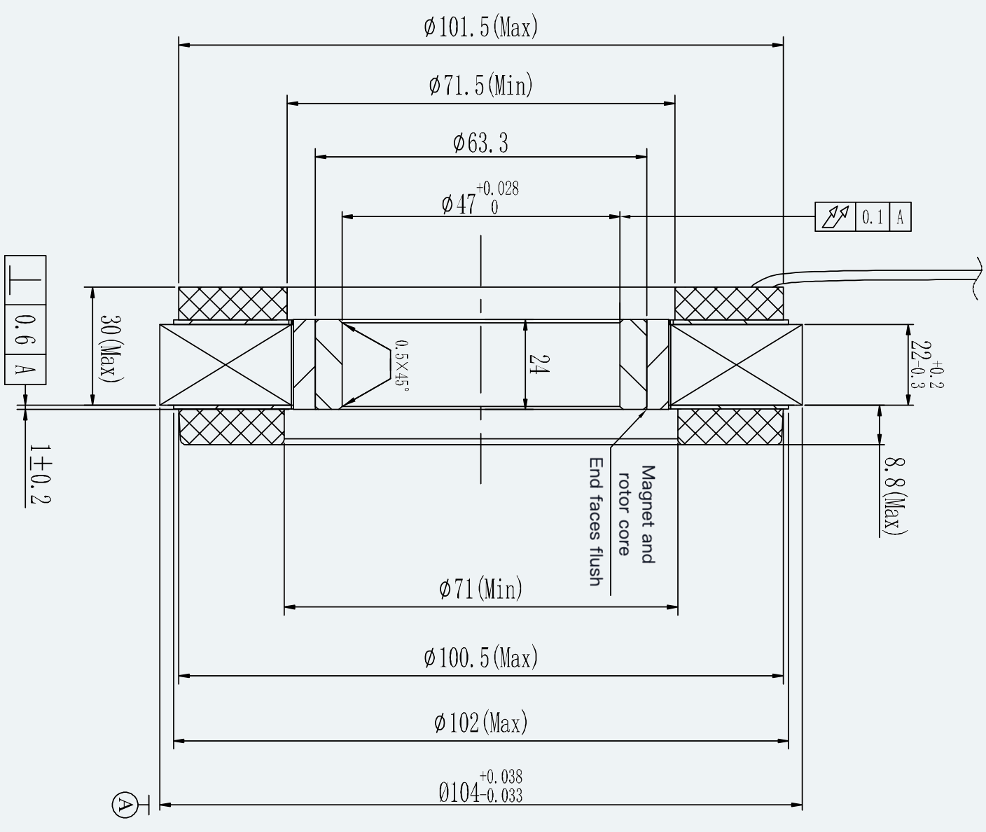 Mechanical View 2 for ES-FM-U01-OD104-T3P18NM-001