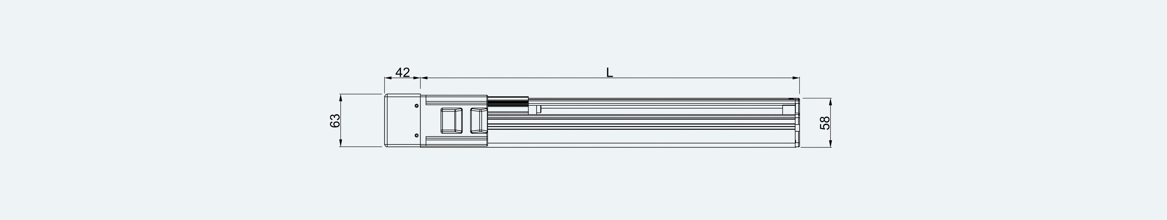Mechanical View 3 for ES-LM-BS47-S0100-LREQ-MIREQ-M001