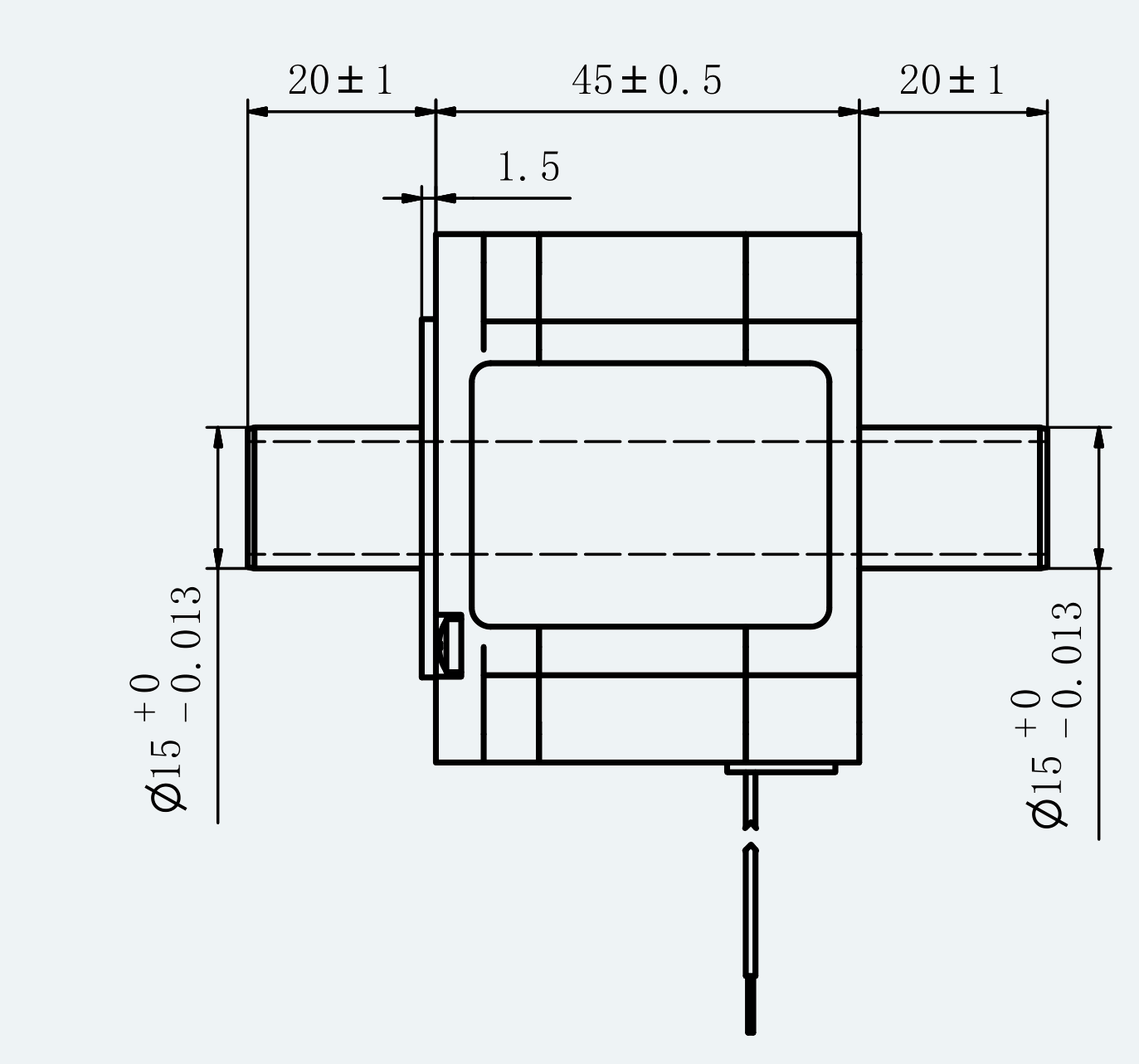 Mechanical View 1 for ES-ST-23HS2045-4D-200