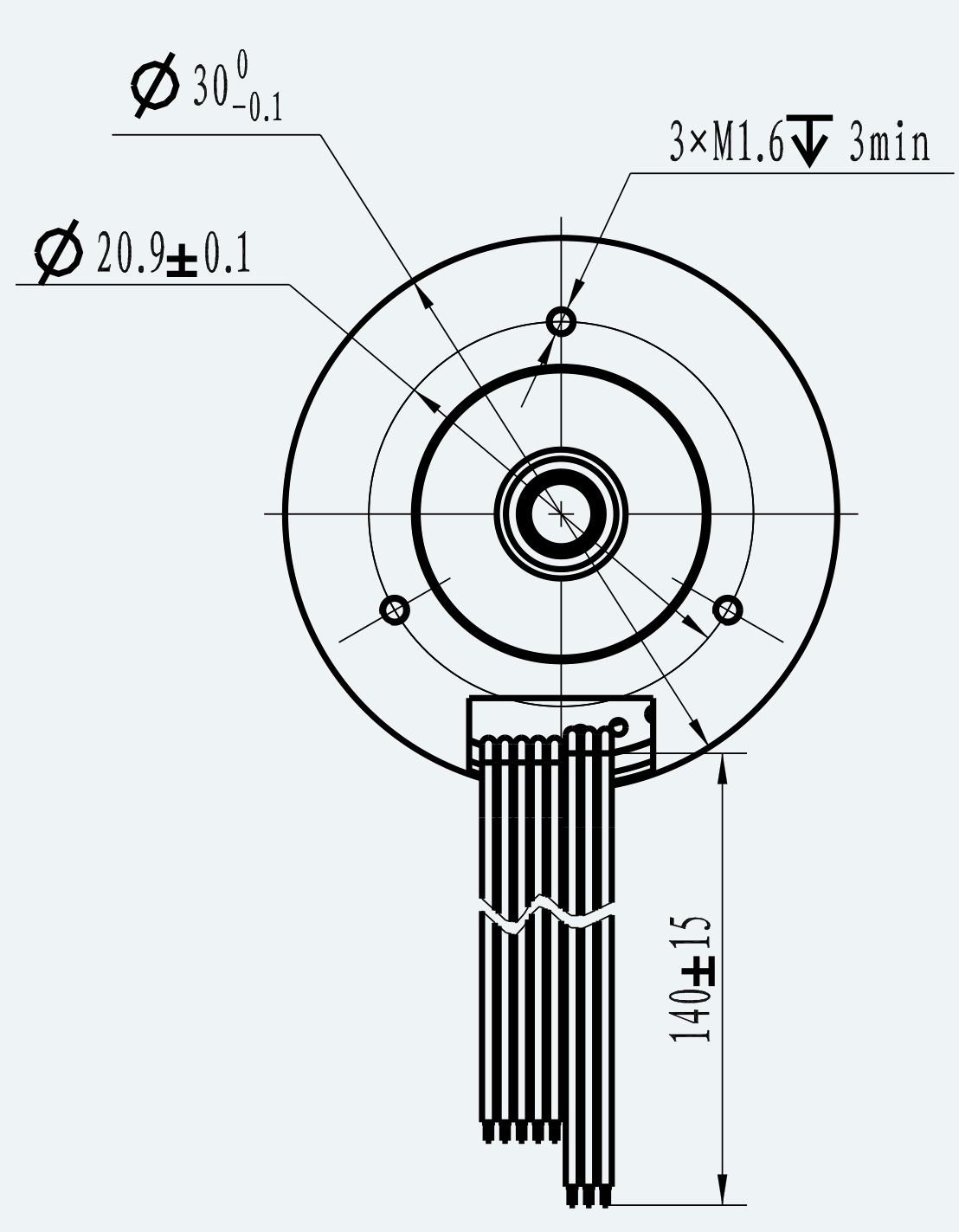 Mechanical View 1 for ES-CM-BL10-M001