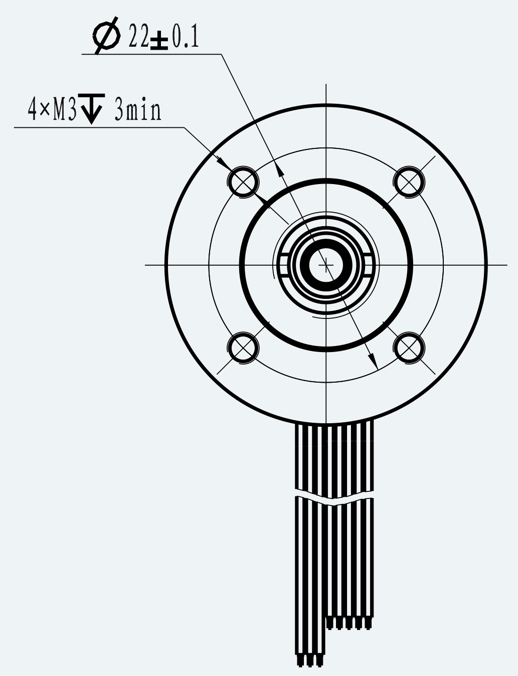 Mechanical View 2 for ES-CM-BL10-M001