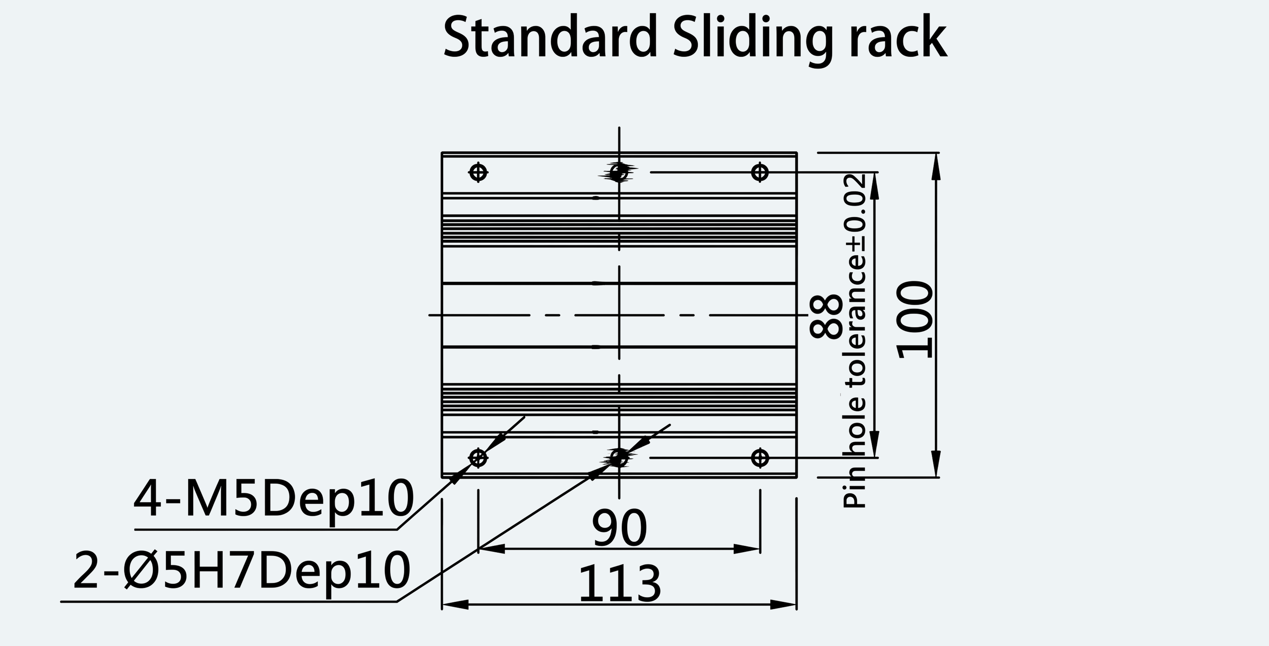 Mechanical View 2 for ES-LM-BS49-S0100-L016-MI01-M001