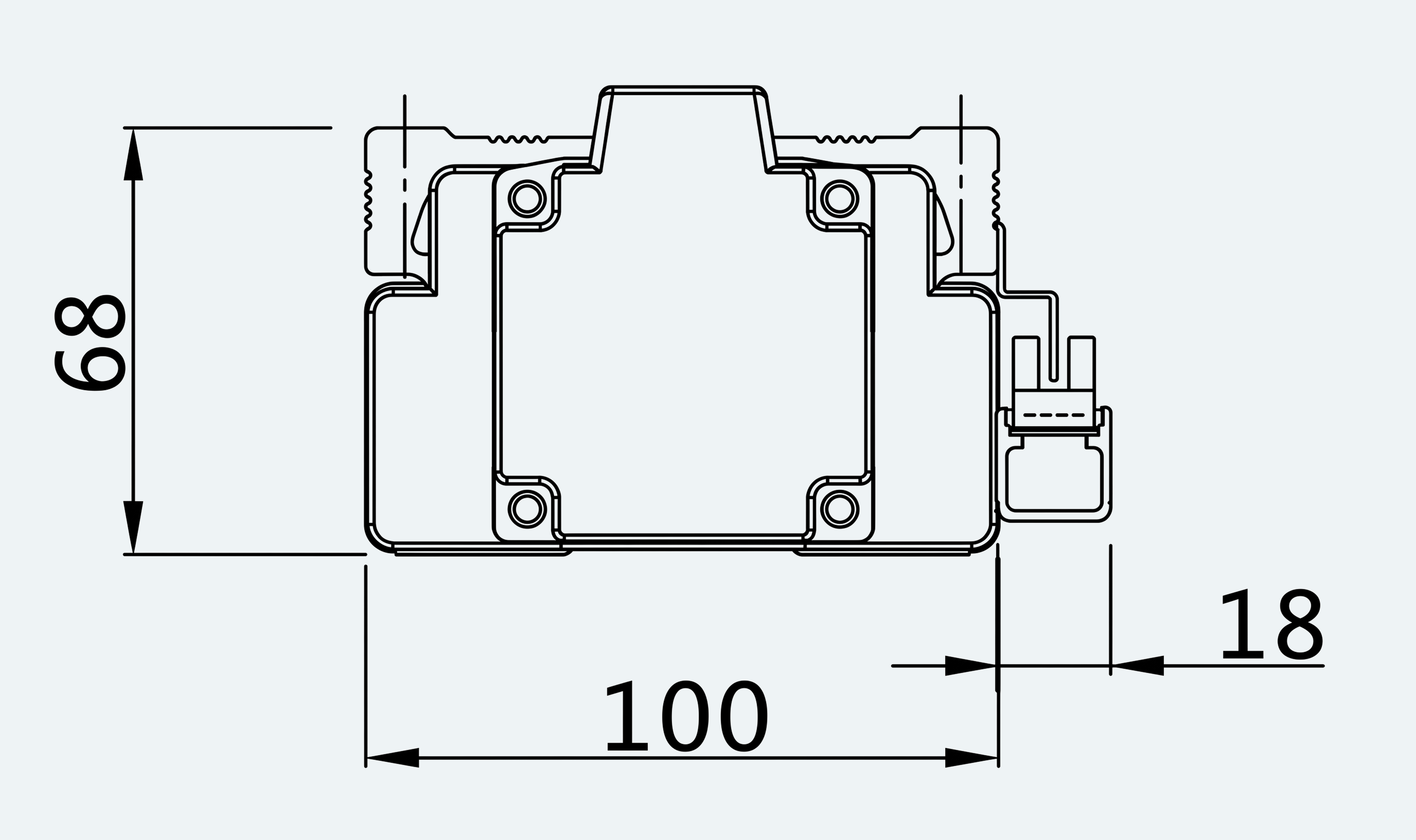 Mechanical View 4 for ES-LM-BS49-S0100-L016-MI01-M001