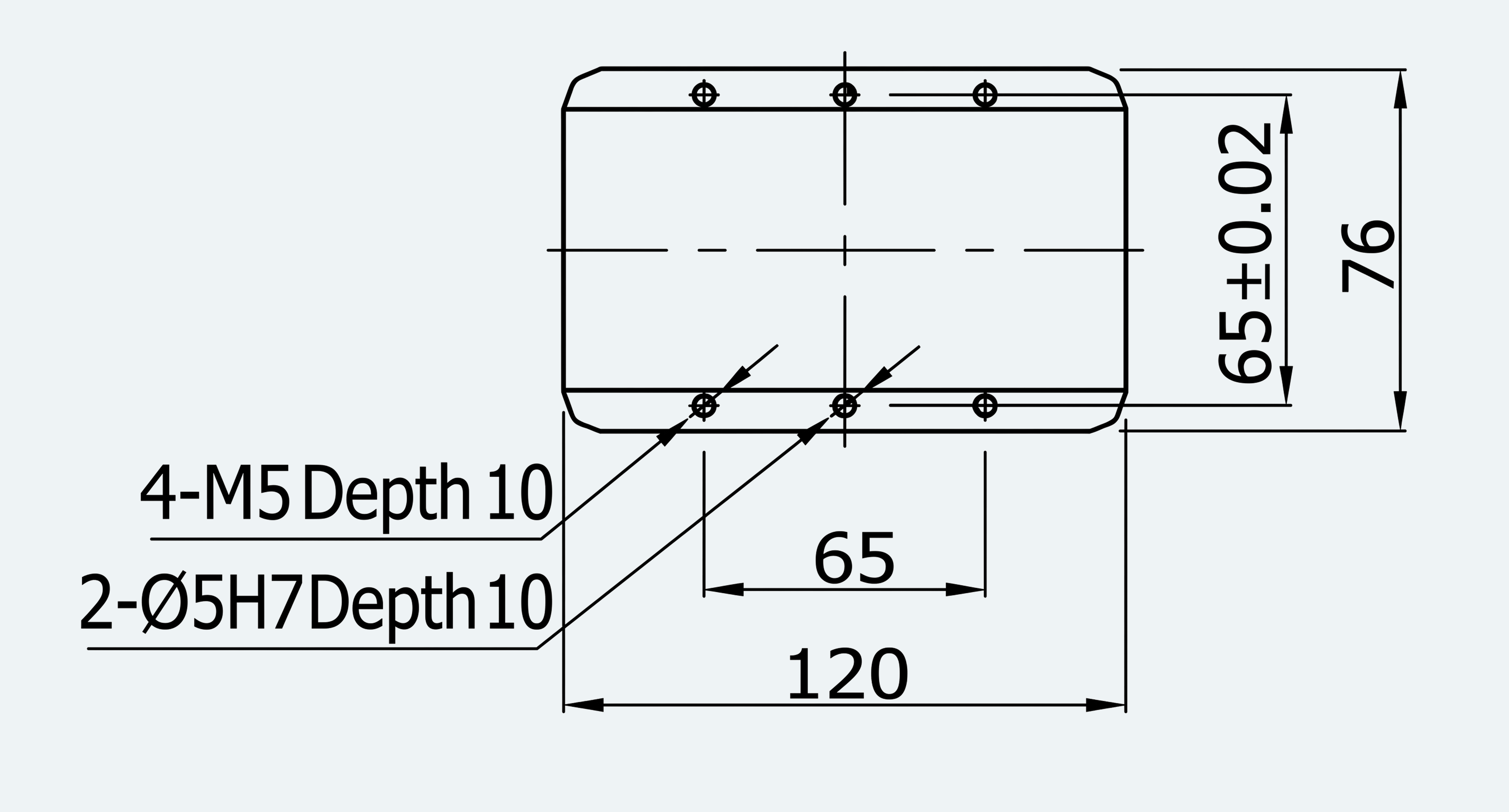 Mechanical View 2 for ES-LM-BS27-S0100-LREQ-MI01-M001