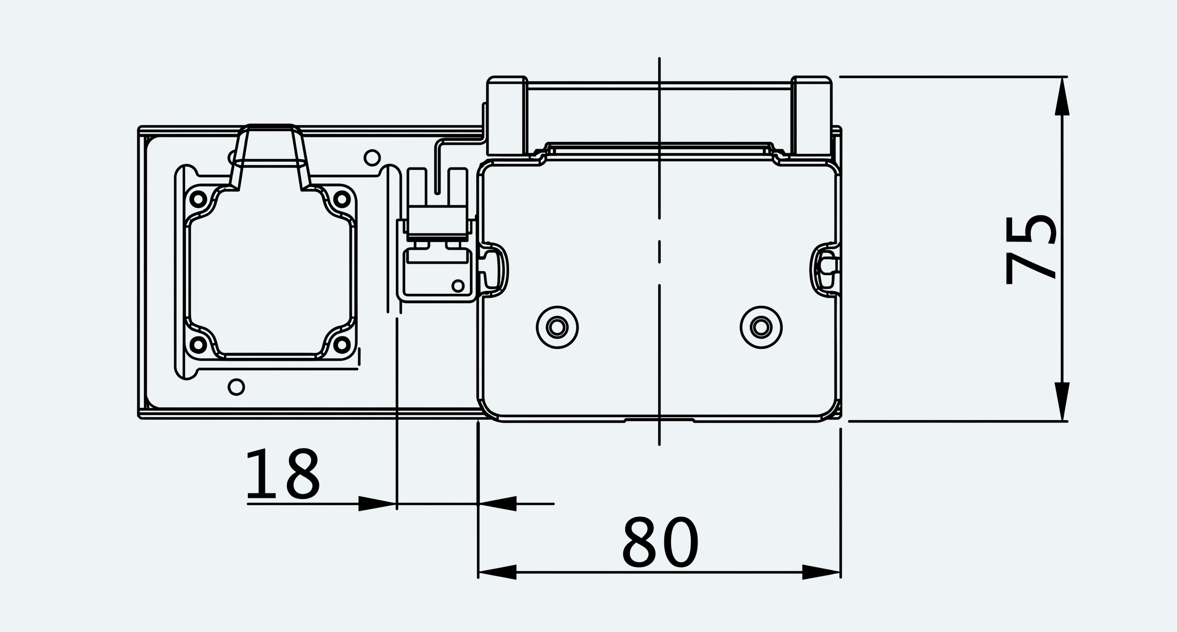 Mechanical View 4 for ES-LM-BS27-S0100-LREQ-MI01-M001