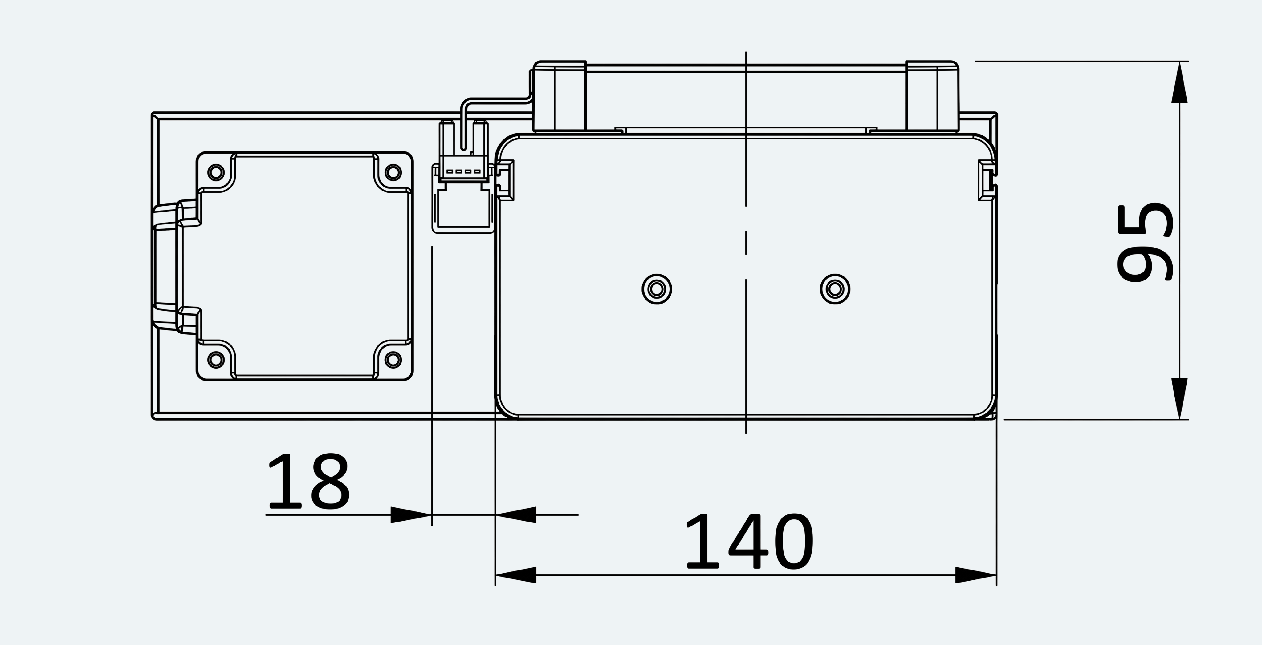 Mechanical View 4 for ES-LM-BS36-S0100-LREQ-MI01-M001