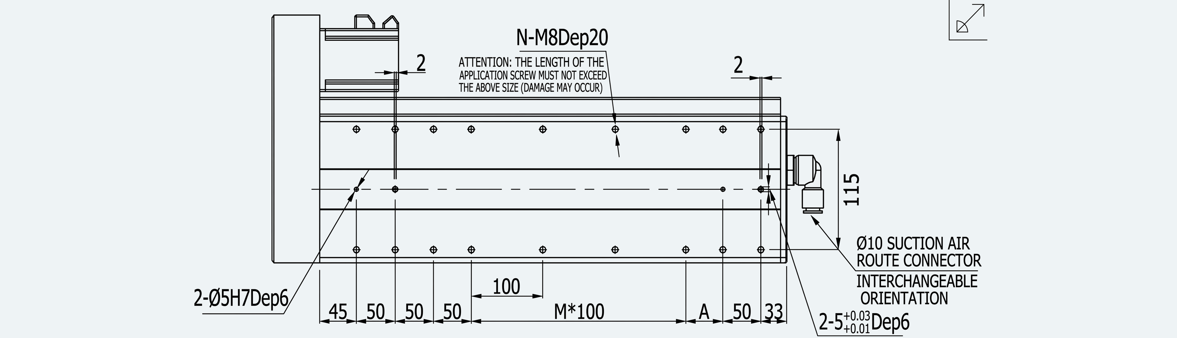 Mechanical View 5 for ES-LM-BS36-S0100-LREQ-MI01-M001