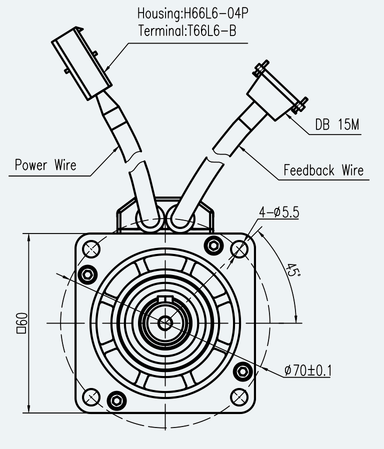 Mechanical View 1 for ES-SM-A02-060S-T0P64NM-200W-001