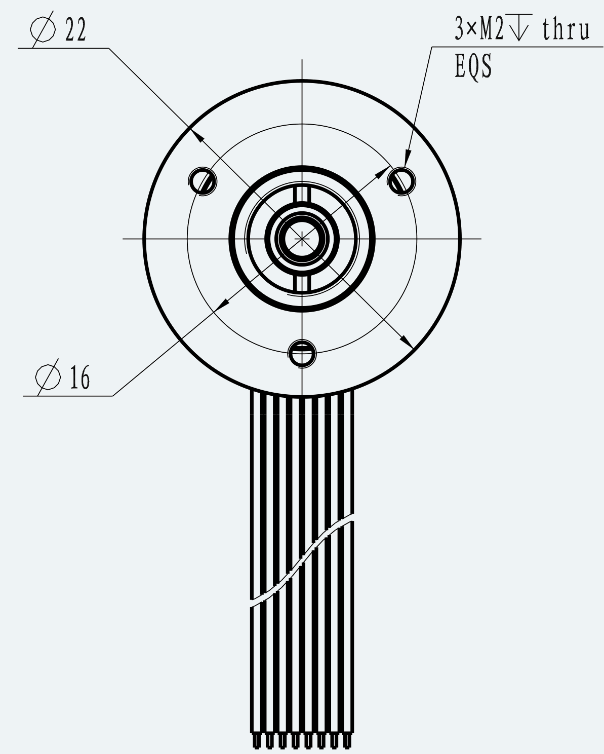 Mechanical View 2 for ES-CM-BL08-M001