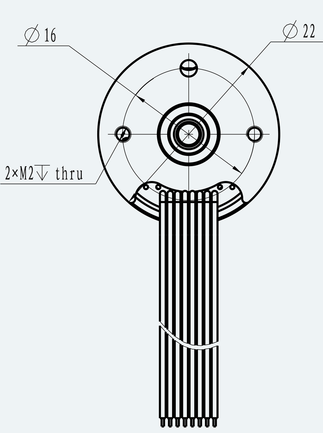 Mechanical View 3 for ES-CM-BL08-M001