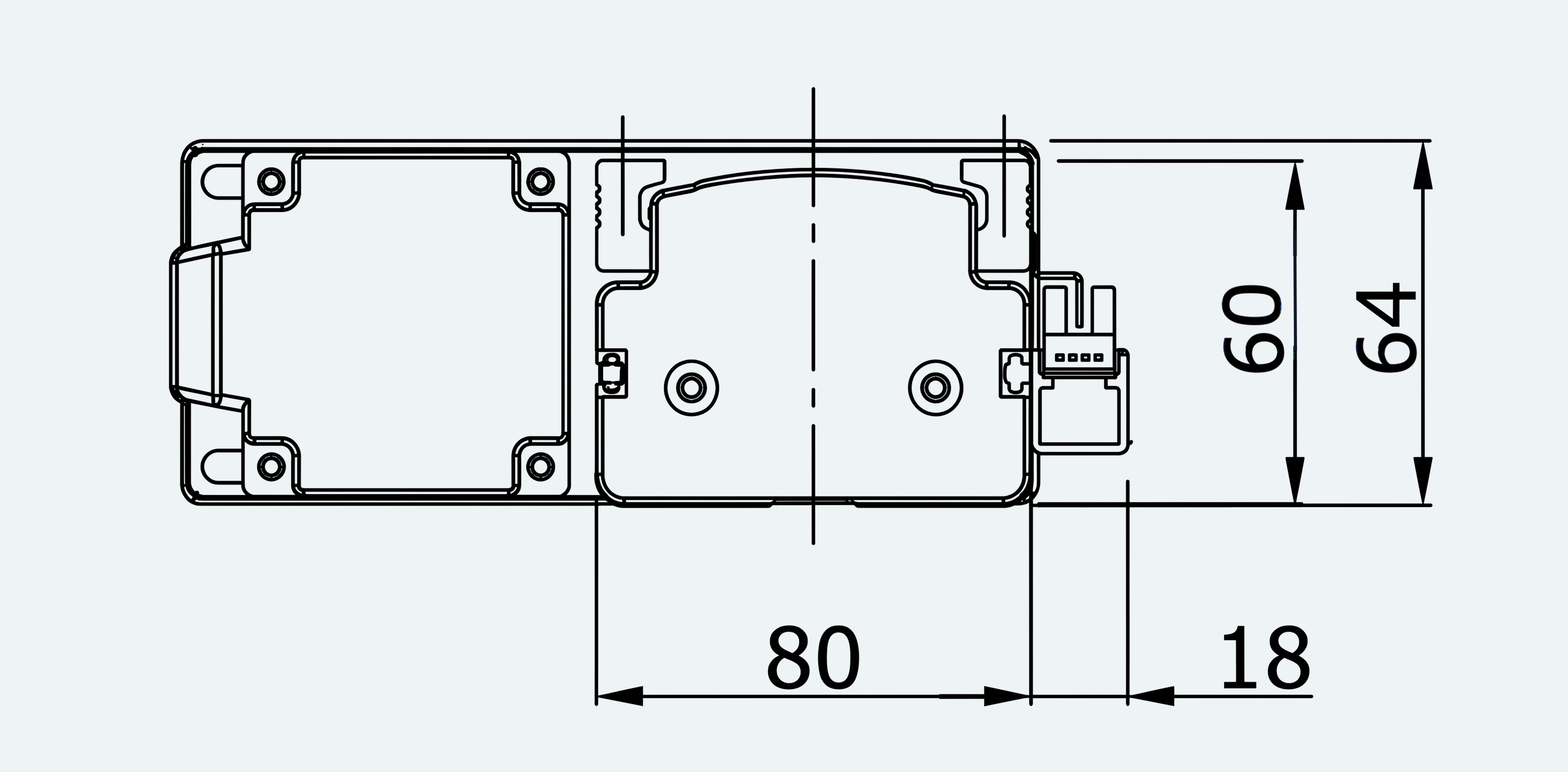 Mechanical View 4 for ES-LM-BS47-S0100-LREQ-MIREQ-M001