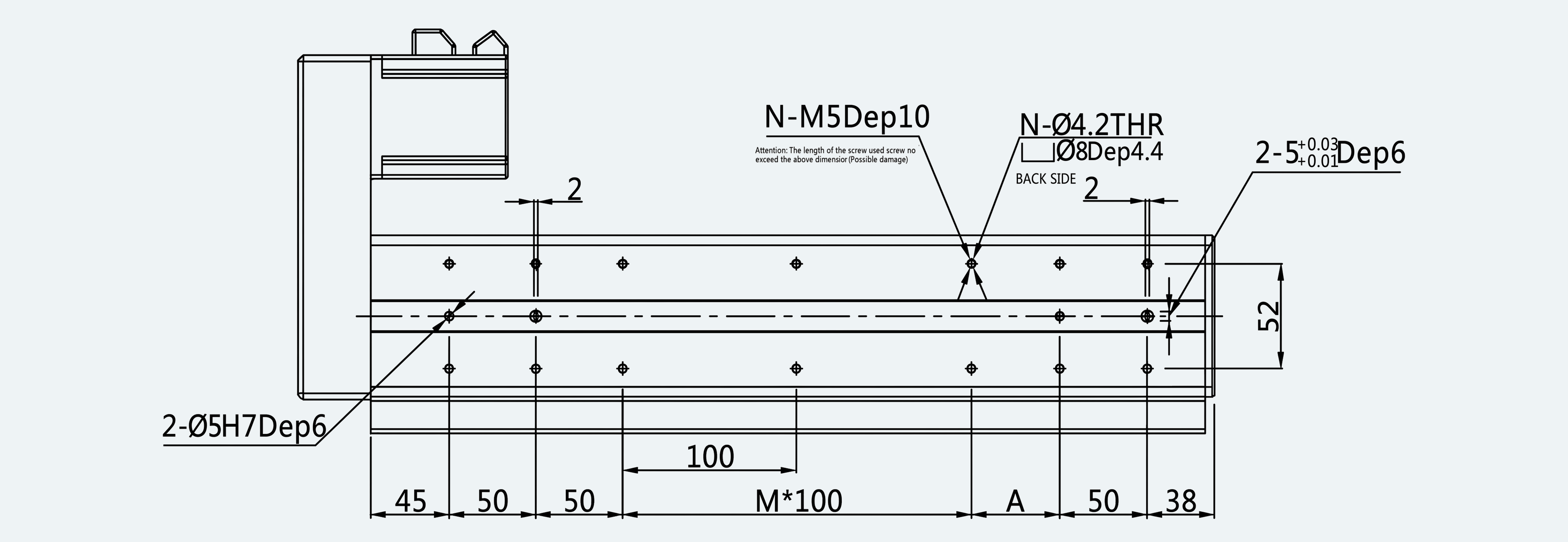 Mechanical View 5 for ES-LM-BS47-S0100-LREQ-MIREQ-M001