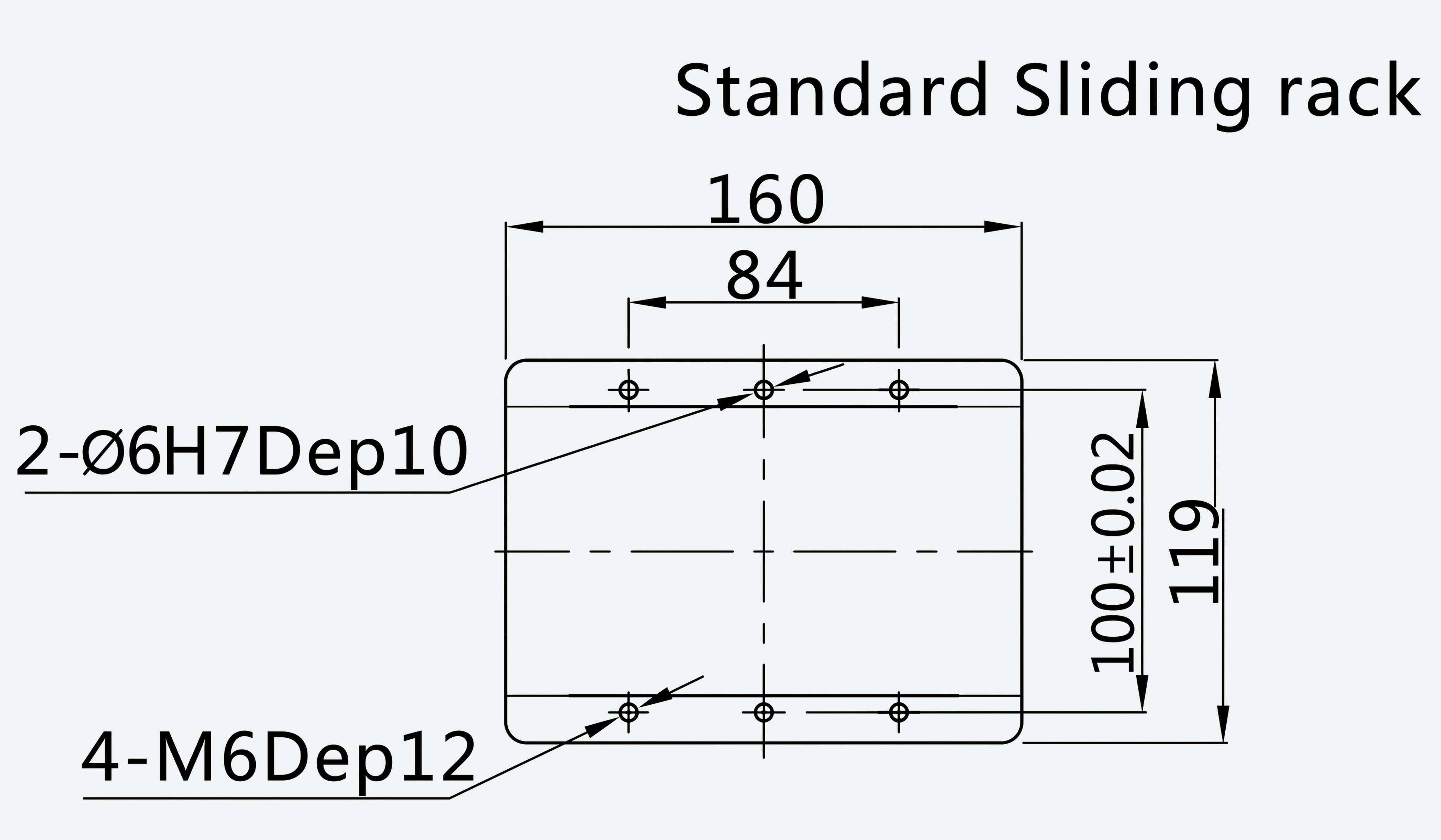 Mechanical View 2 for ES-LM-BS34-S0100-LREQ-MI01-M001