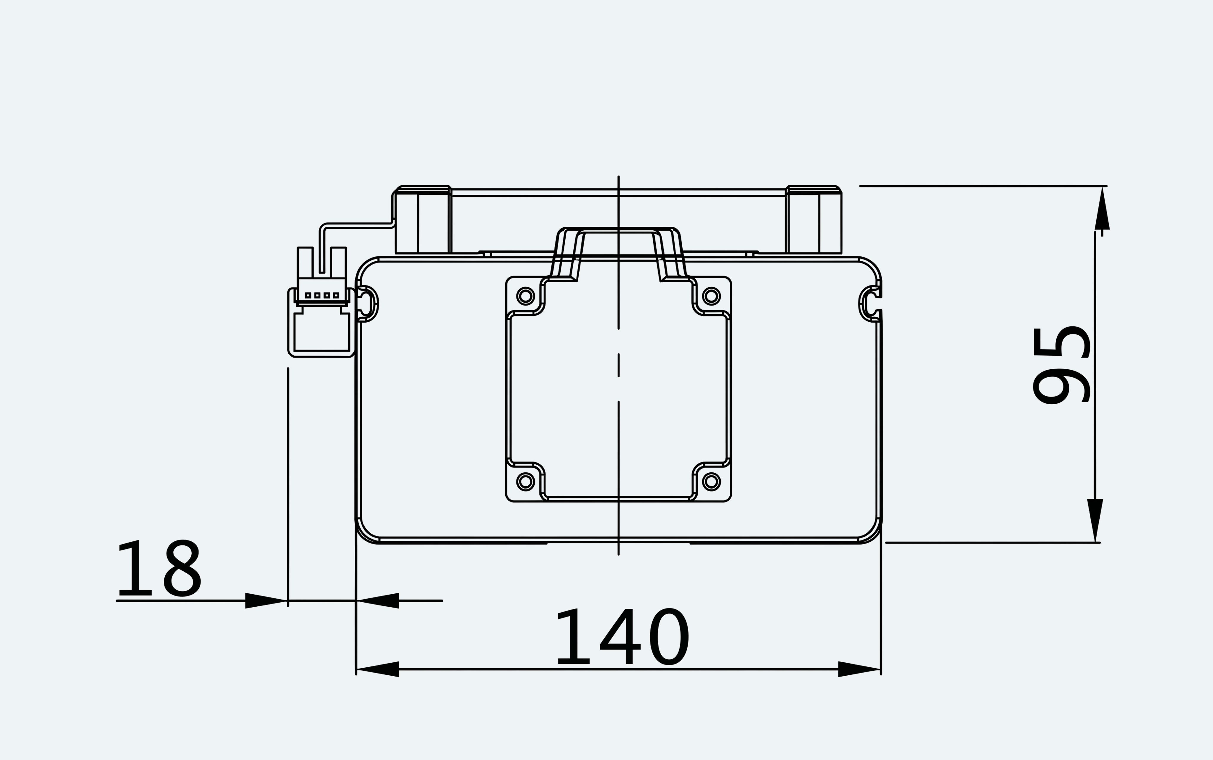 Mechanical View 4 for ES-LM-BS34-S0100-LREQ-MI01-M001