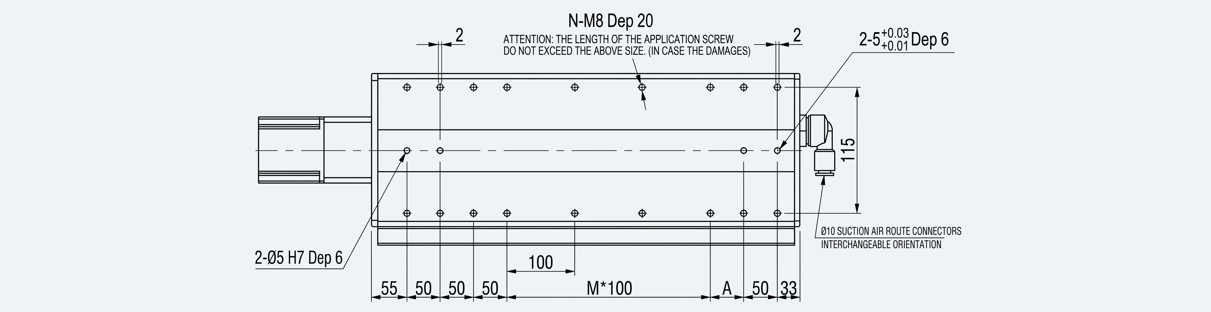 Mechanical View 5 for ES-LM-BS34-S0100-LREQ-MI01-M001