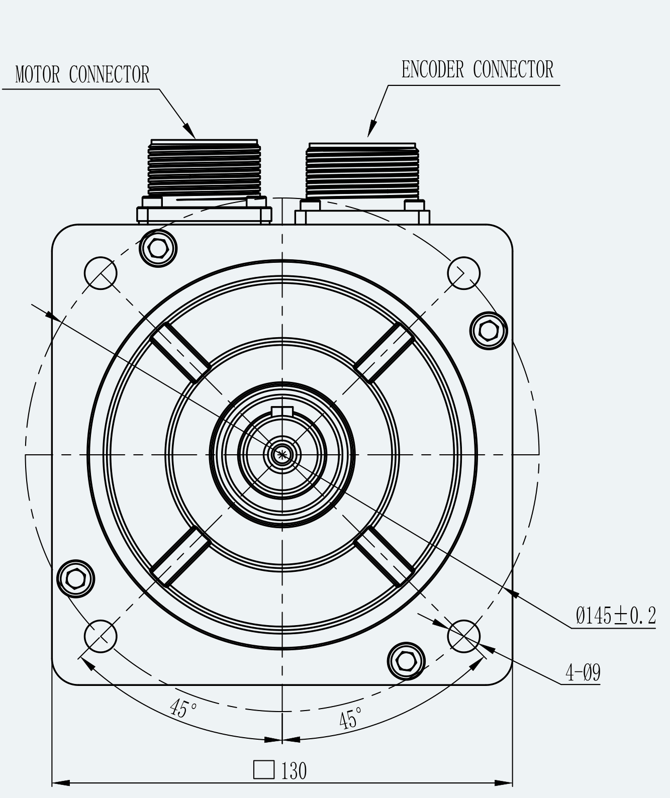 Mechanical View 2 for ES-SM-A03-130G-T5P39NM-850W-002
