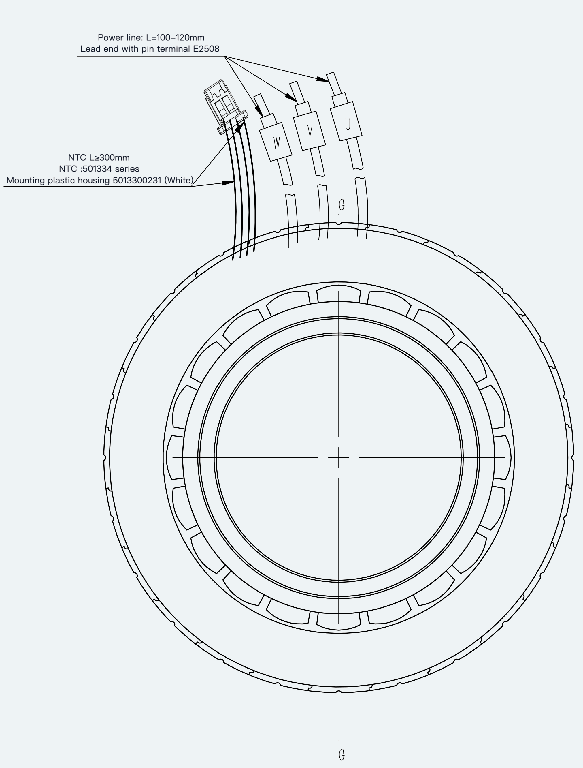 Mechanical View 1 for ES-FM-H01-OD115-T3P5NM-001