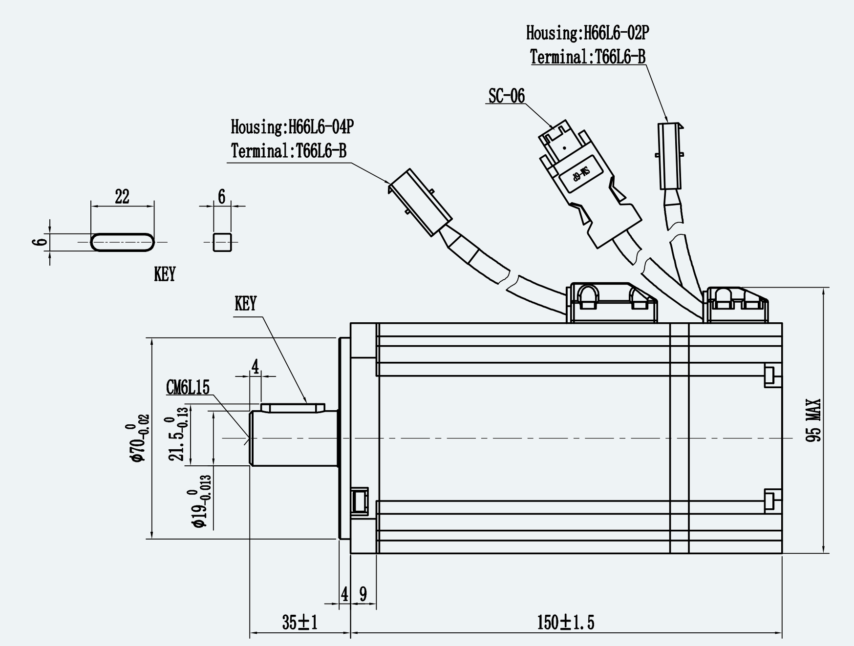Mechanical View 1 for ES-SM-A01-080S-T2P39NM-750W-006