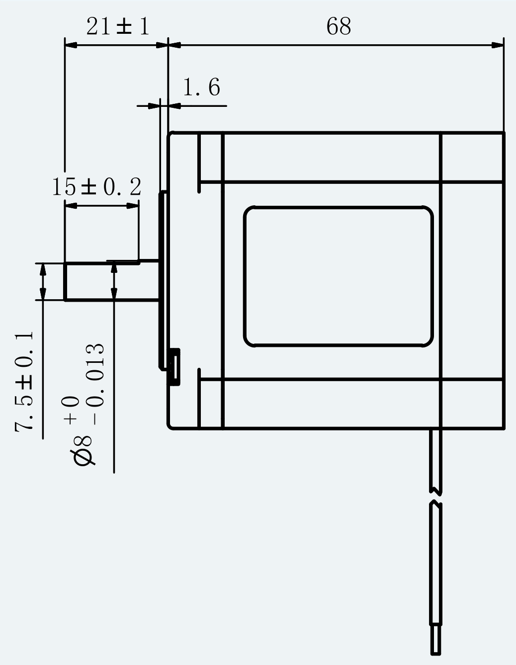 Mechanical View 1 for ES-ST-24H2068-400-4AL