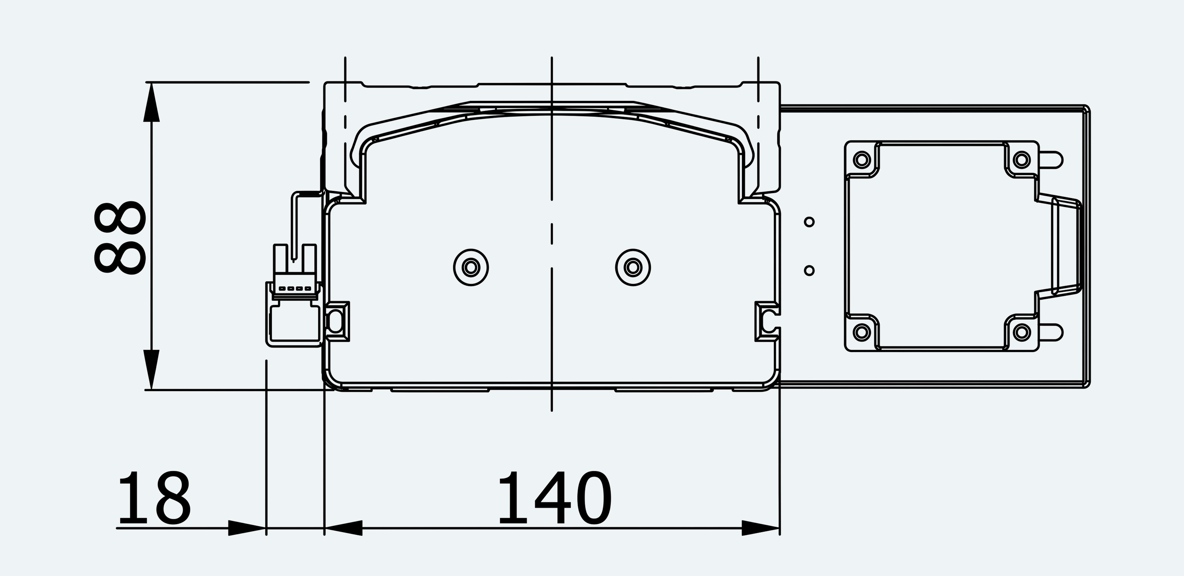 Mechanical View 4 for ES-LM-BS57-S0100-LREQ-MI01-M001