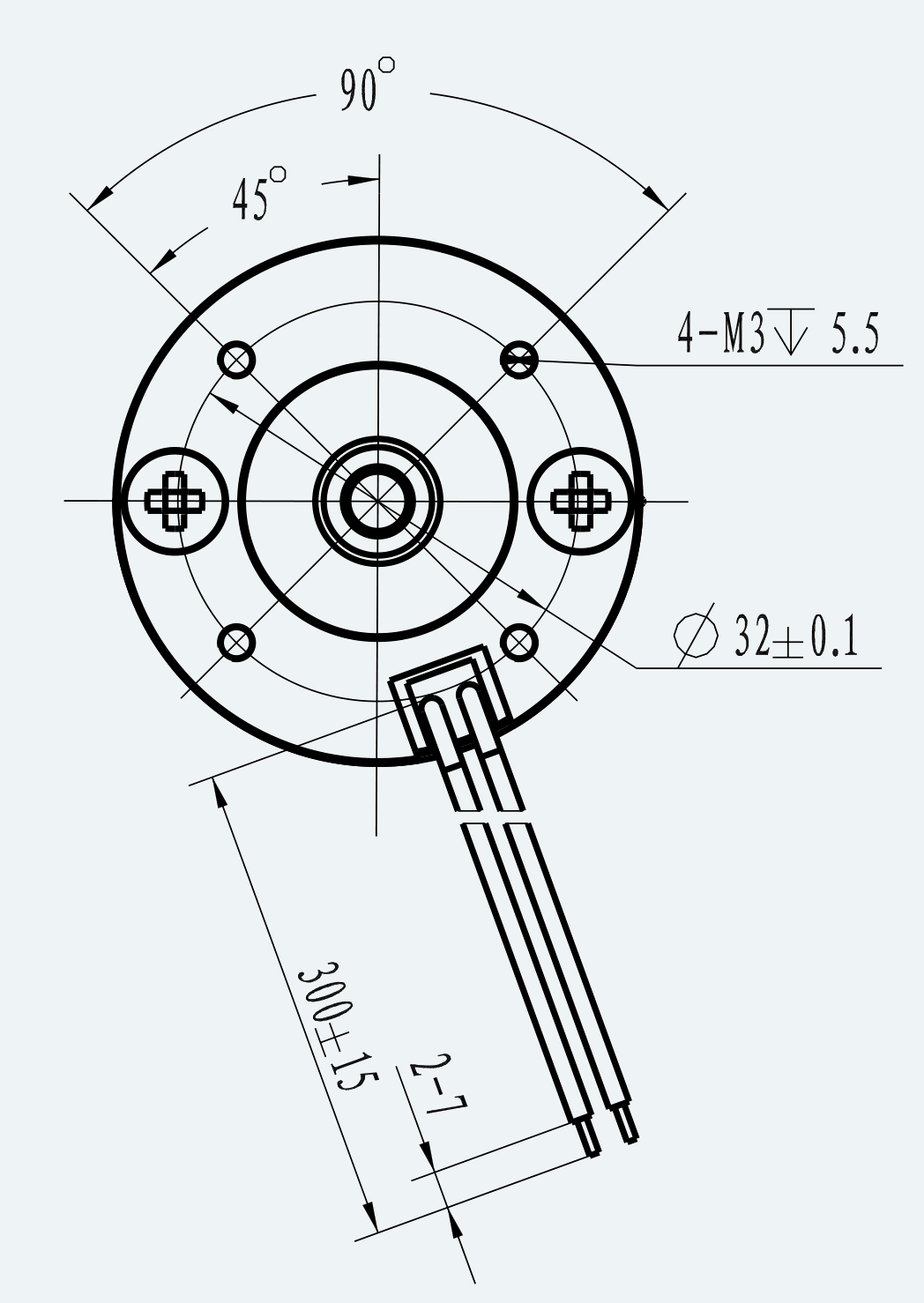 Mechanical View 2 for ES-DC-IC01-M001