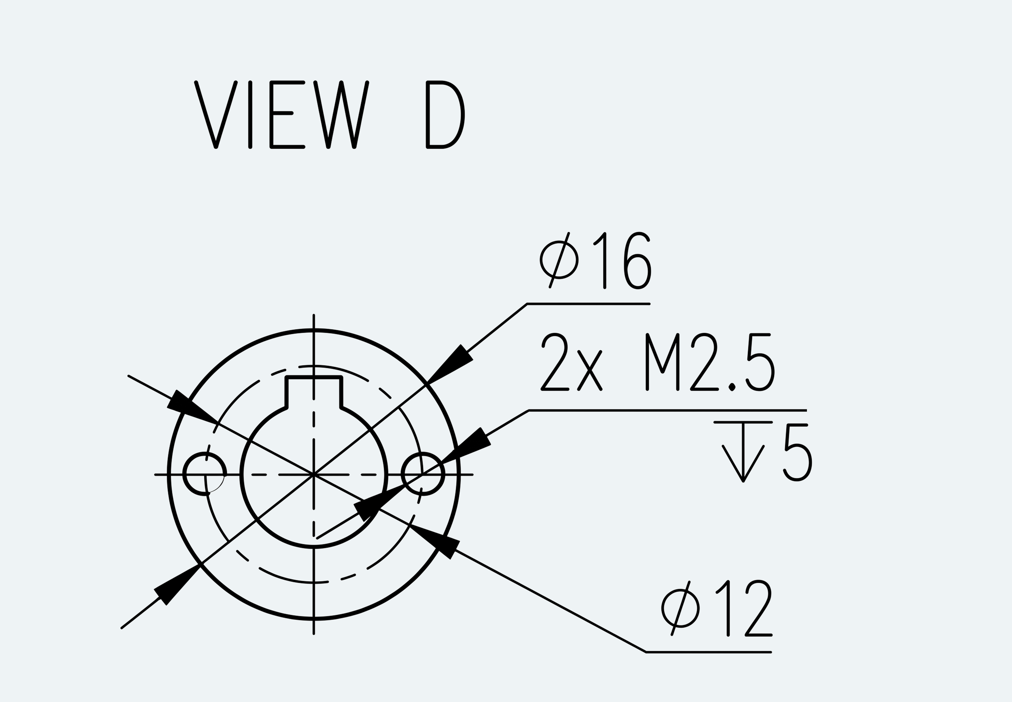 Mechanical View 4 for Special Standard Cup Gear Unit, Size 17