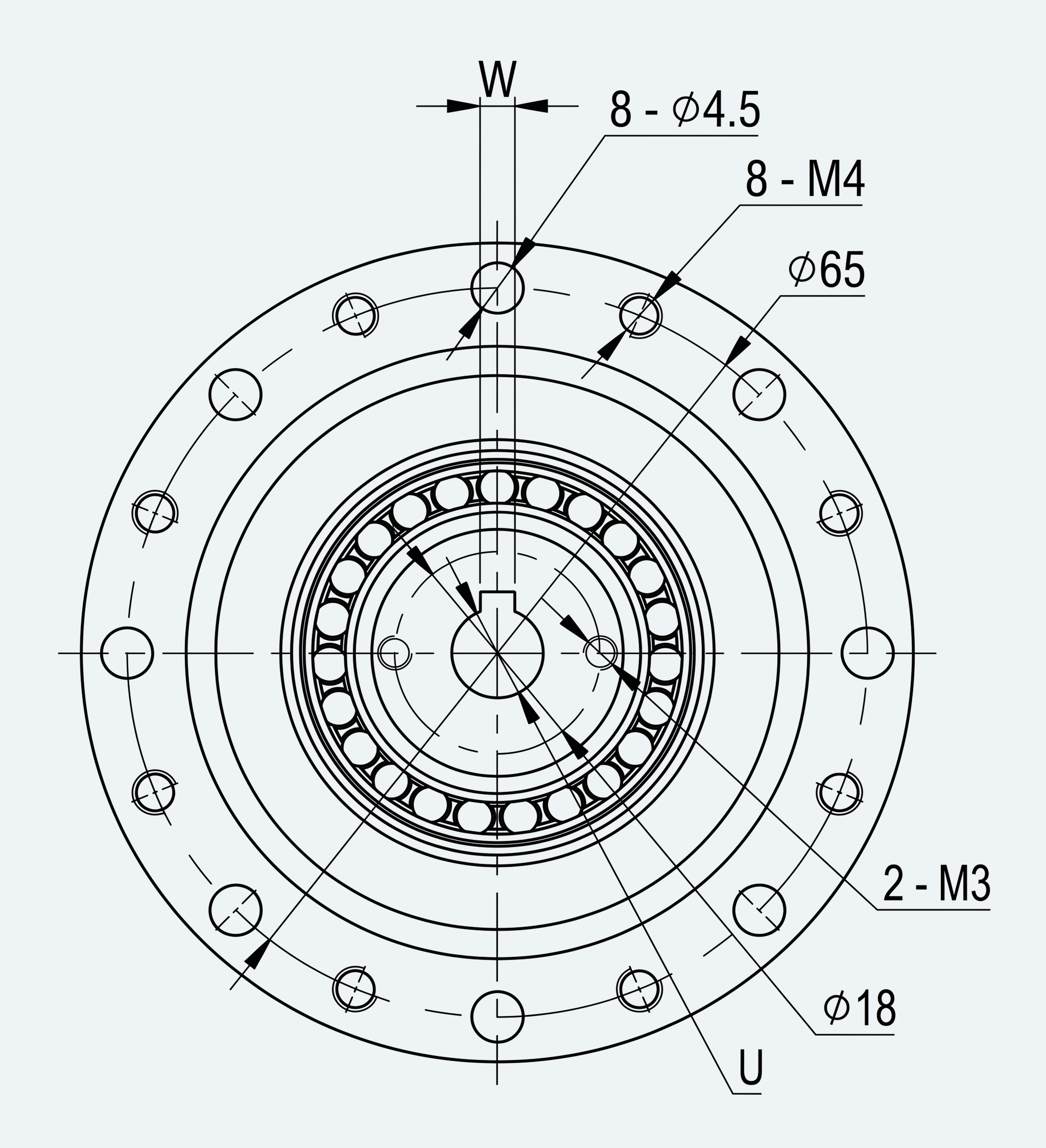 Mechanical View 2 for ES-HG-S05-F14-R50
