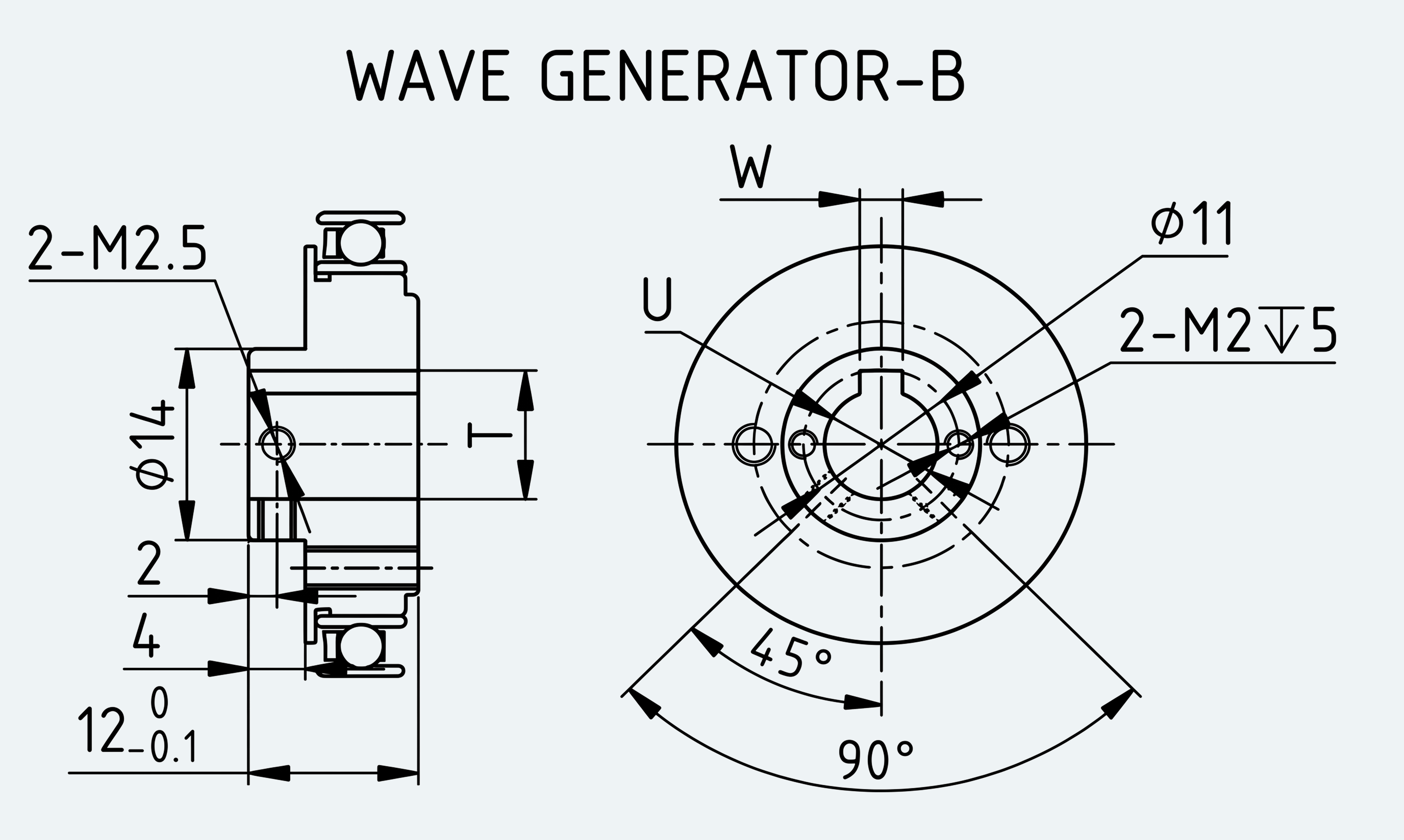 Mechanical View 4 for ES-HG-S05-F14-R50