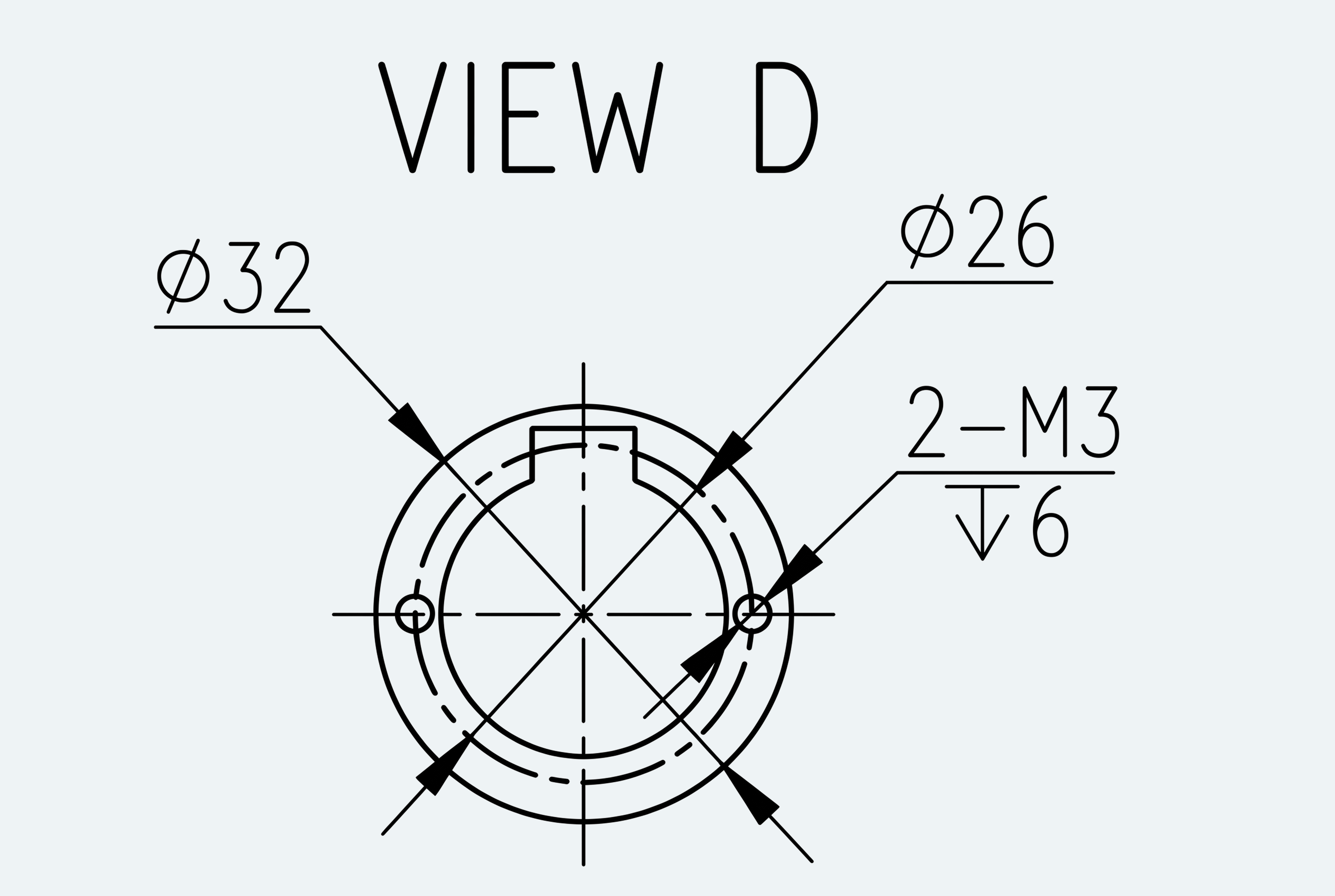 Mechanical View 4 for Special Standard Cup Gear Unit, Size 40