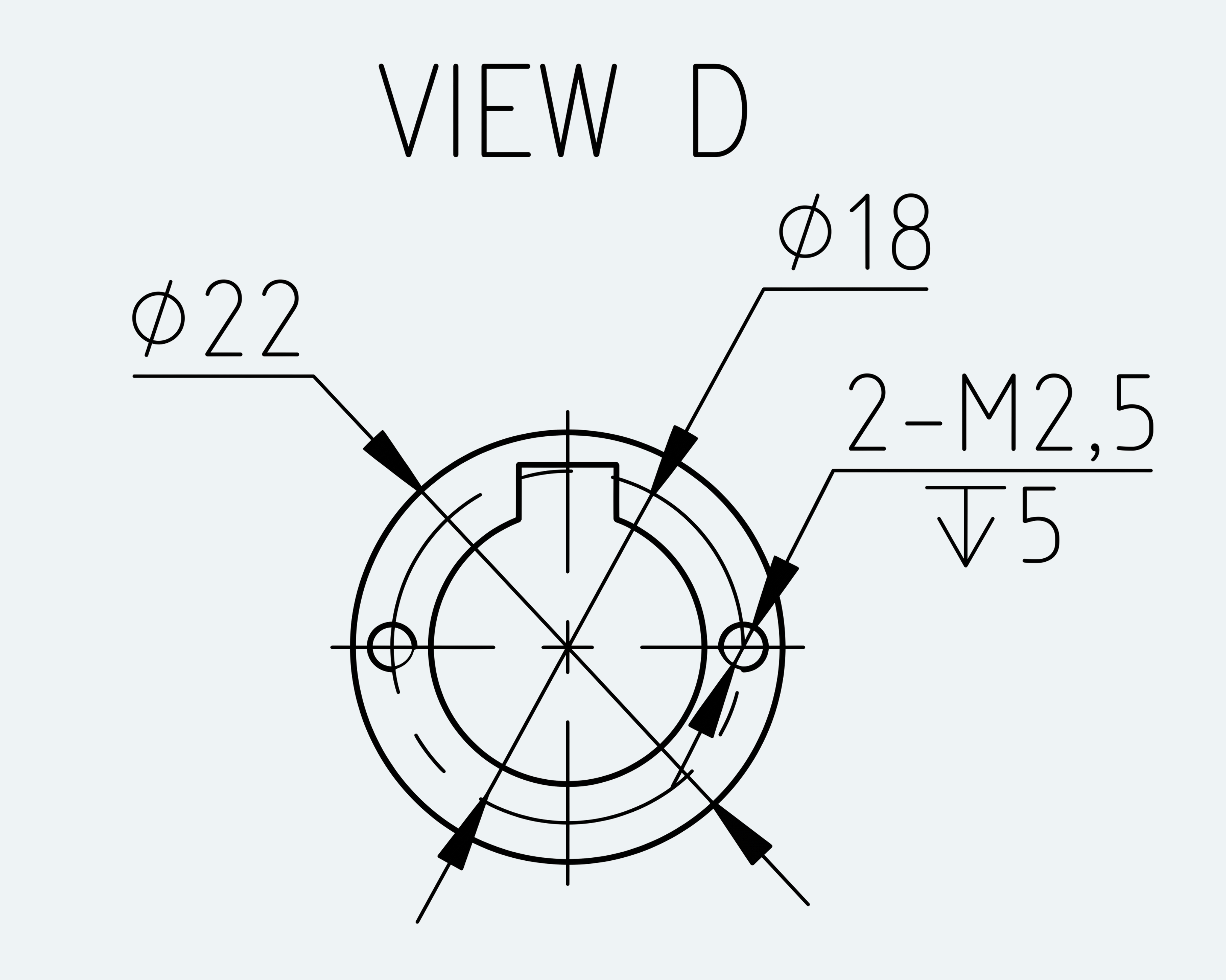 Mechanical View 4 for Special Standard Cup Gear Unit, Size 20