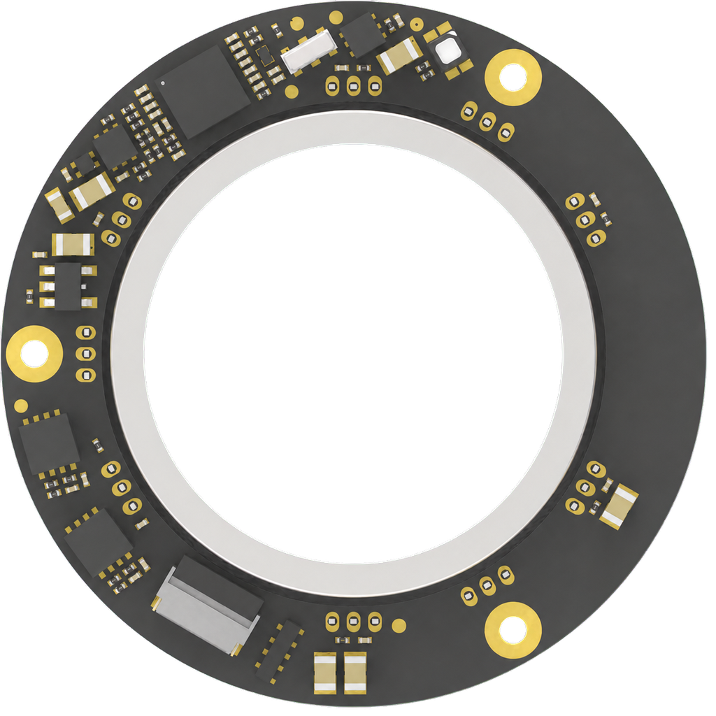 42 mm Compact-Profile Hollow Magnetic Encoder physical product
