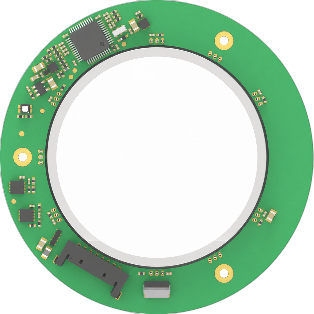 70 mm Standard-Profile Hollow Magnetic Encoder physical product