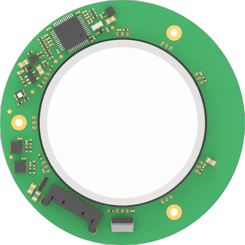 65 mm Standard-Profile Hollow Magnetic Encoder physical product
