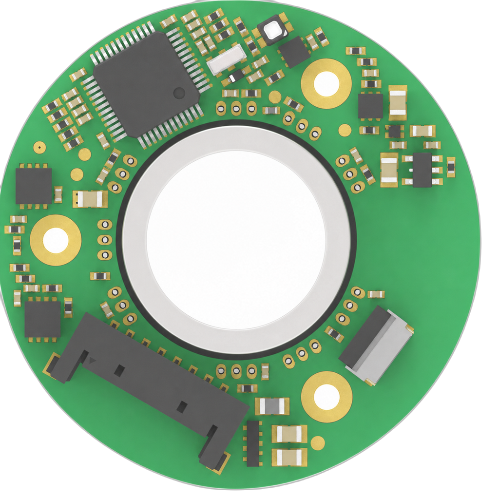 40 mm Standard-Profile Hollow Magnetic Encoder physical product