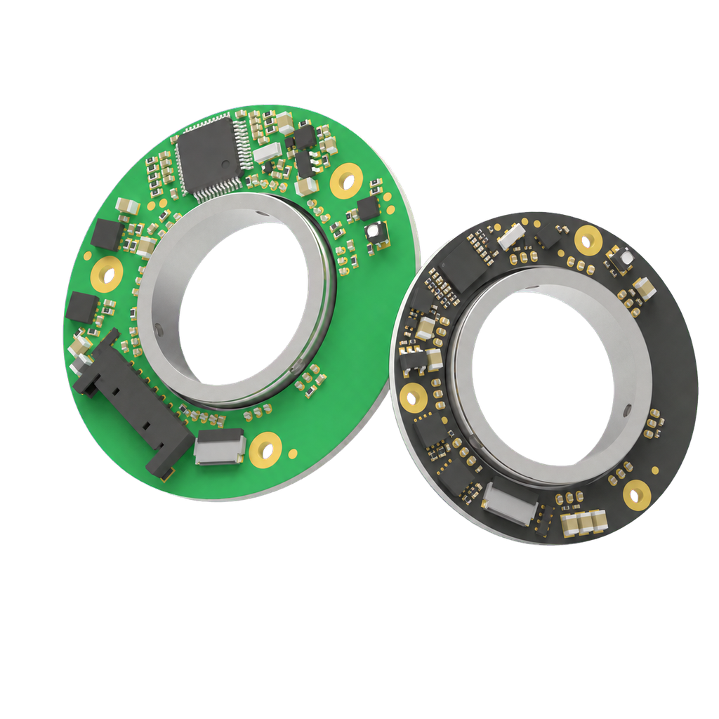72 mm Compact-Profile Hollow Magnetic Encoder physical product